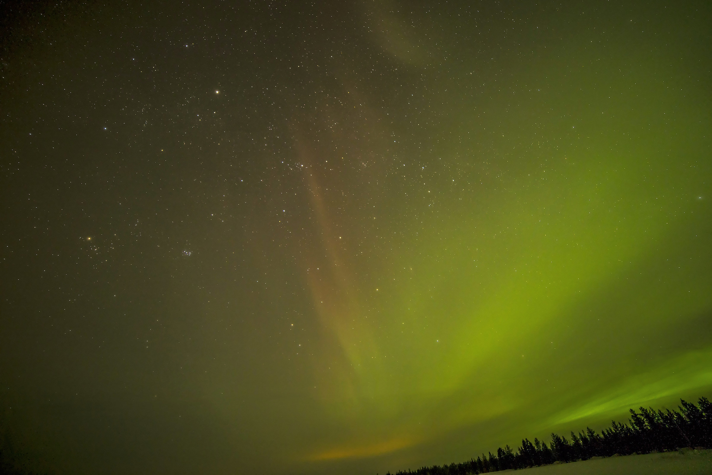 Le Pleiadi con l'Aurora