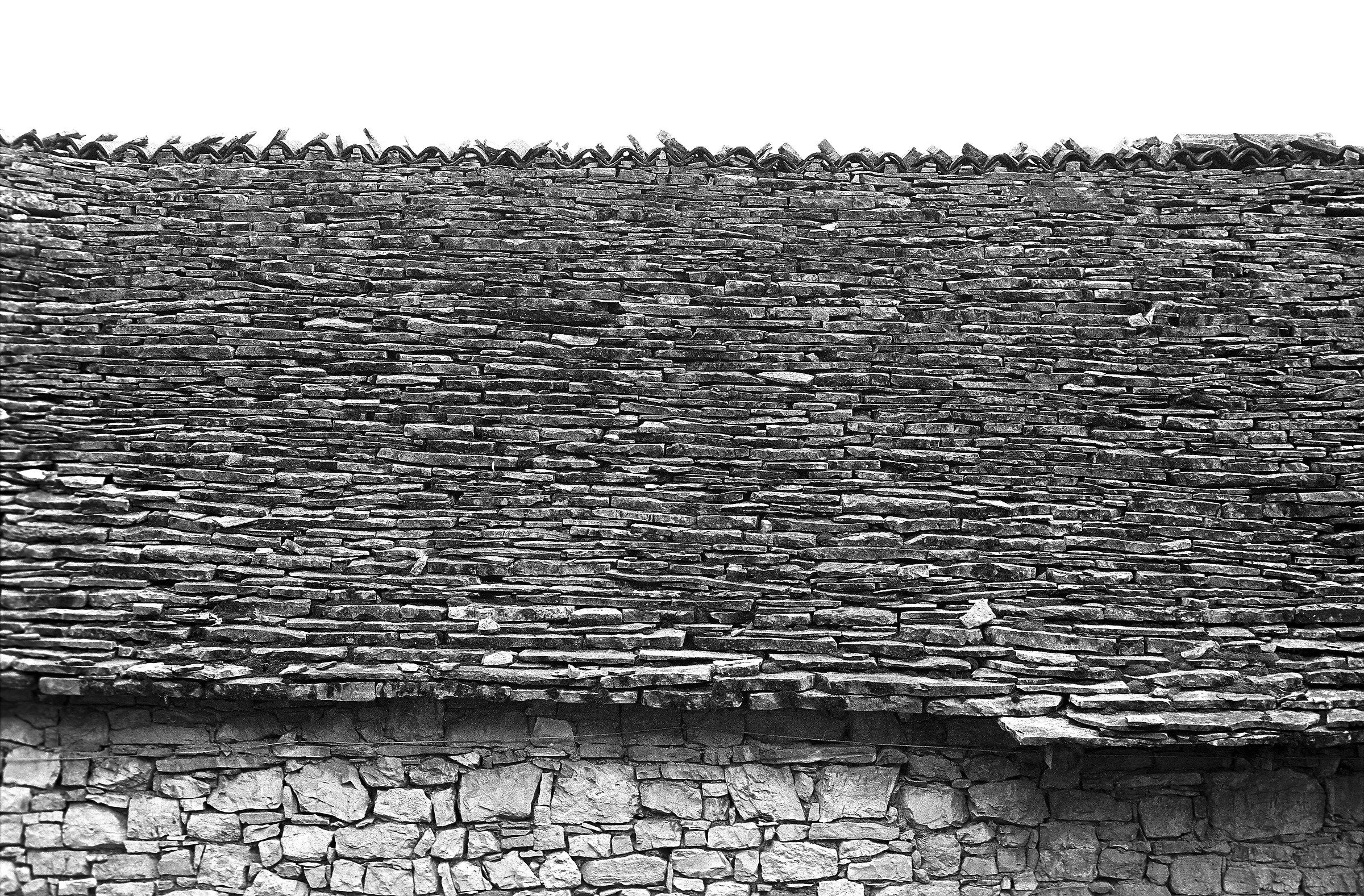 Stone roof. Val Imagna