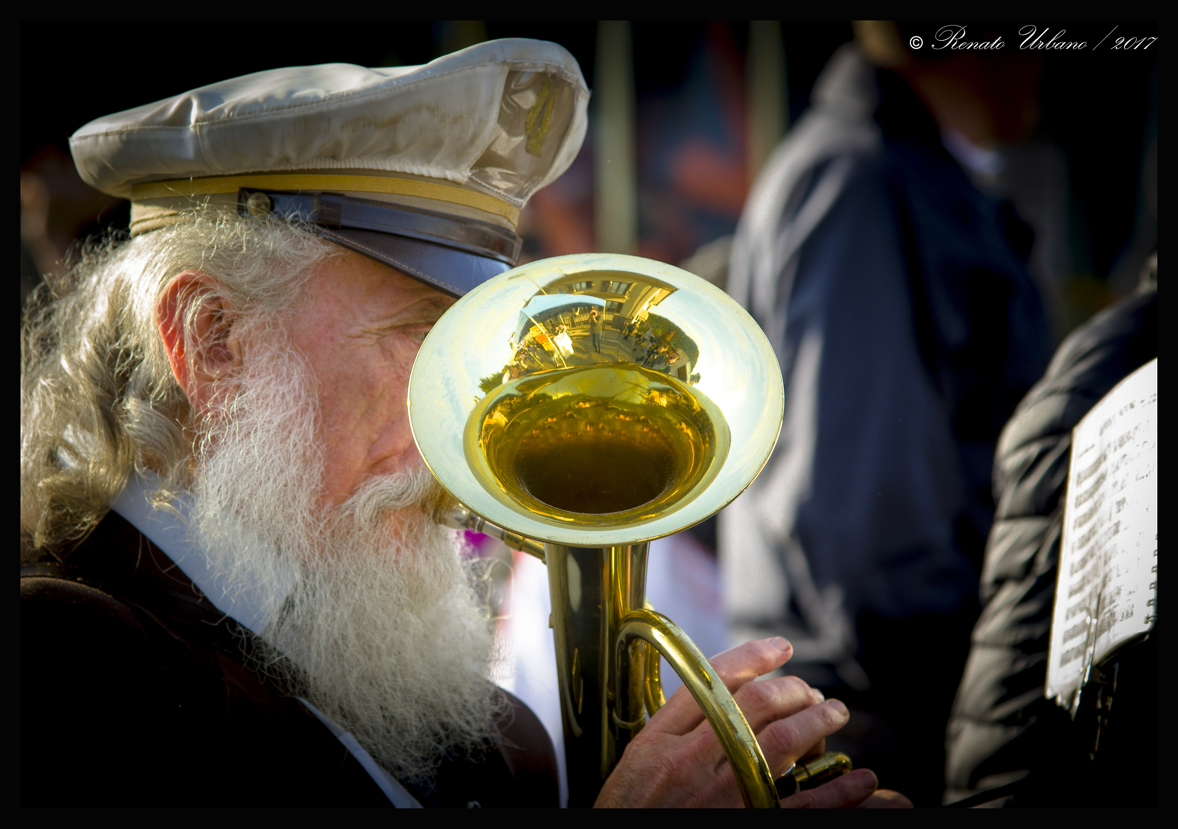 Photographer in trombone