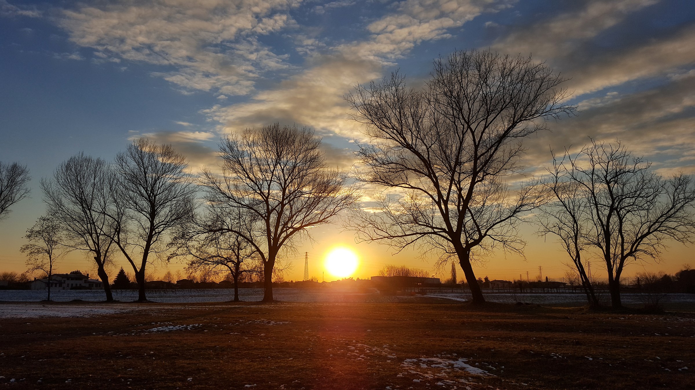 Sunset from the cycle of the Brenta