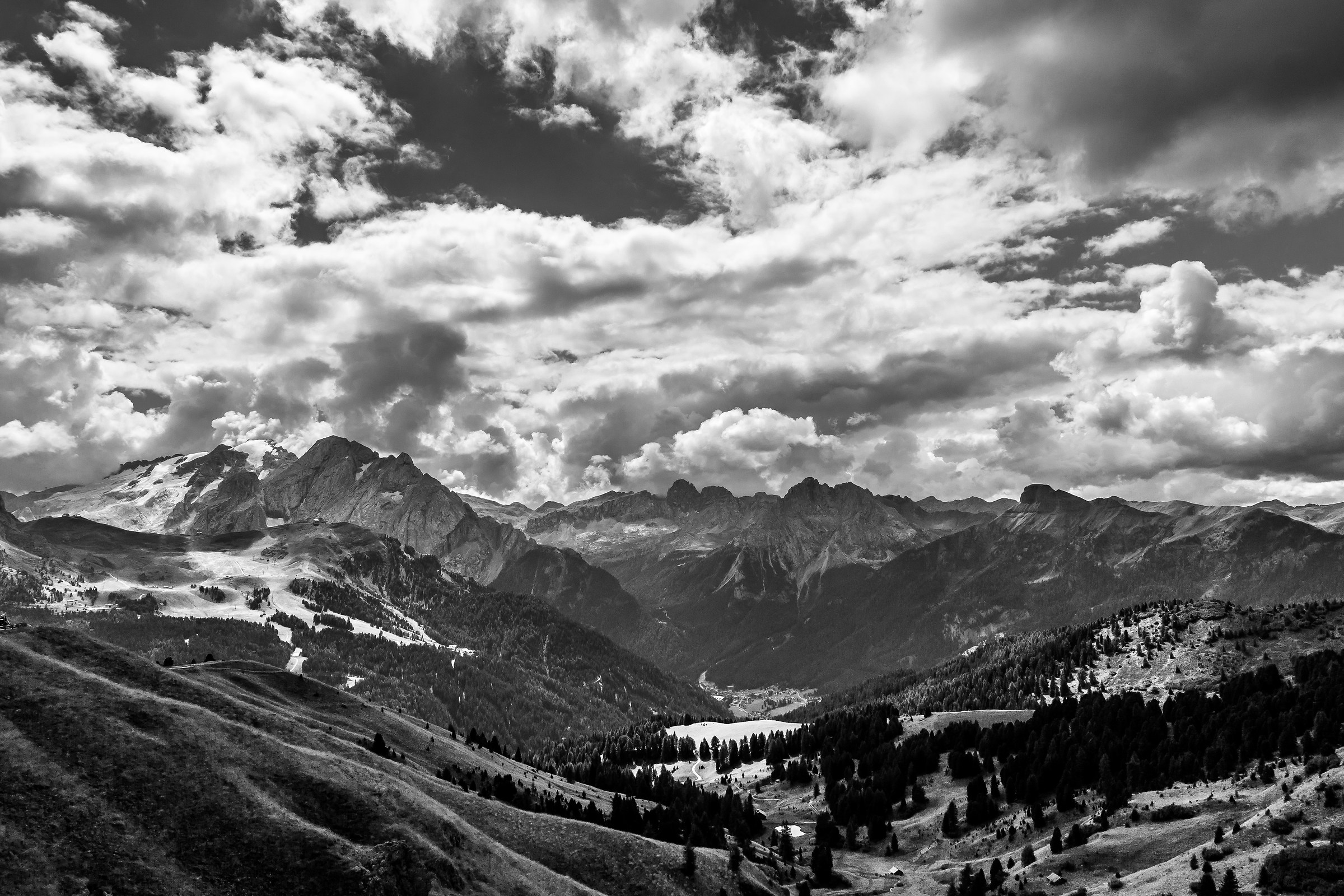 From the pass saddle