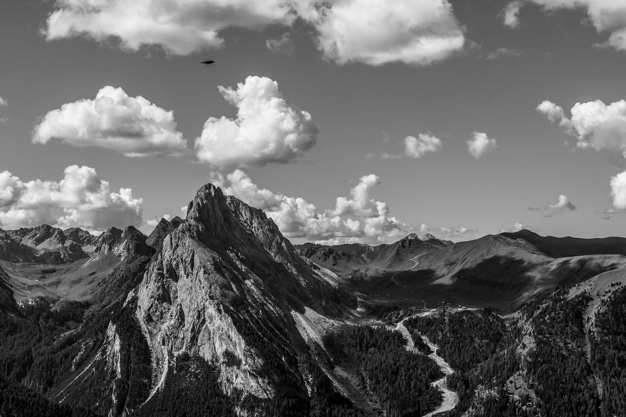 Flying in the Dolomites