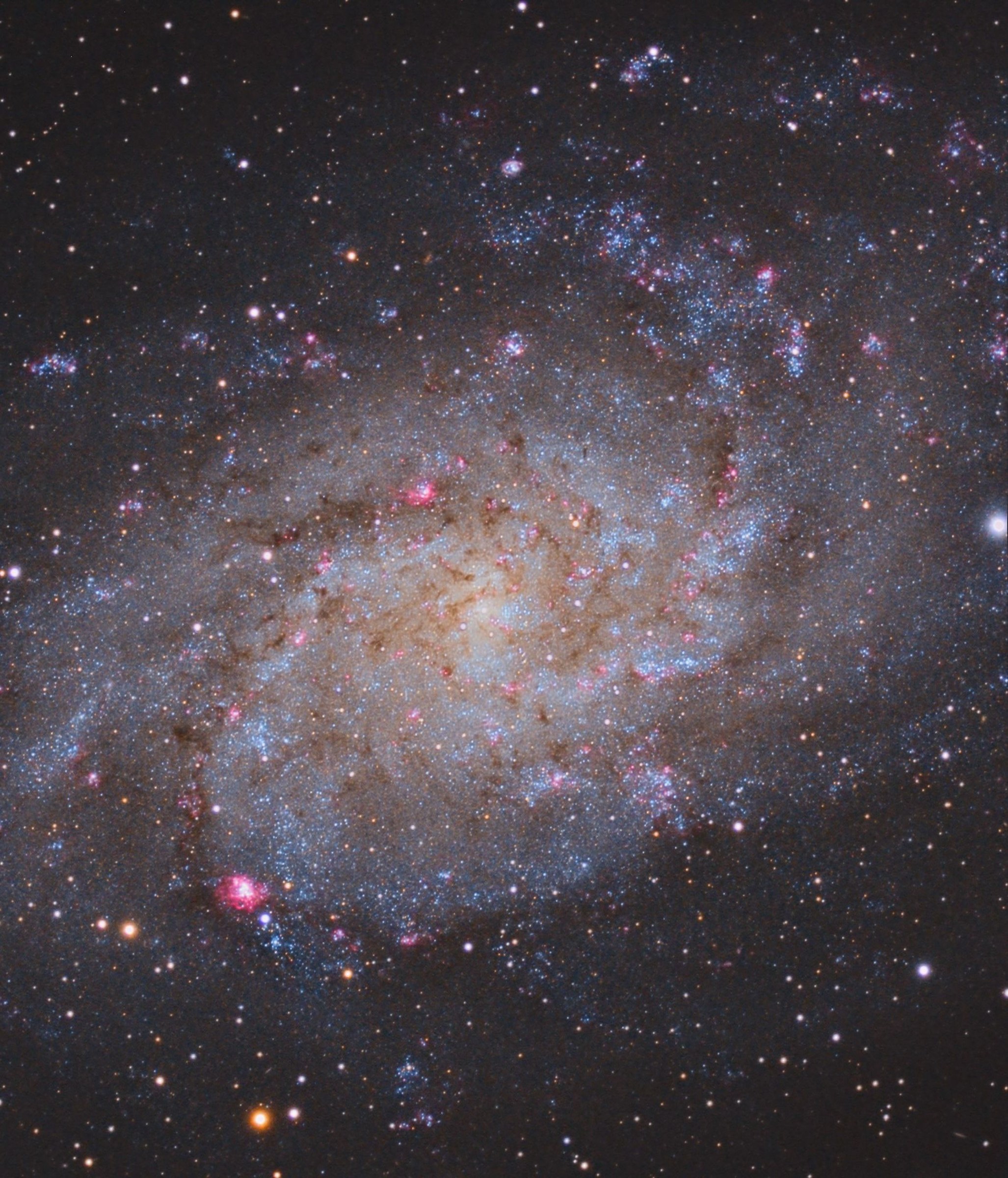 M33 Triangulum Galaxy Halpha enhanced