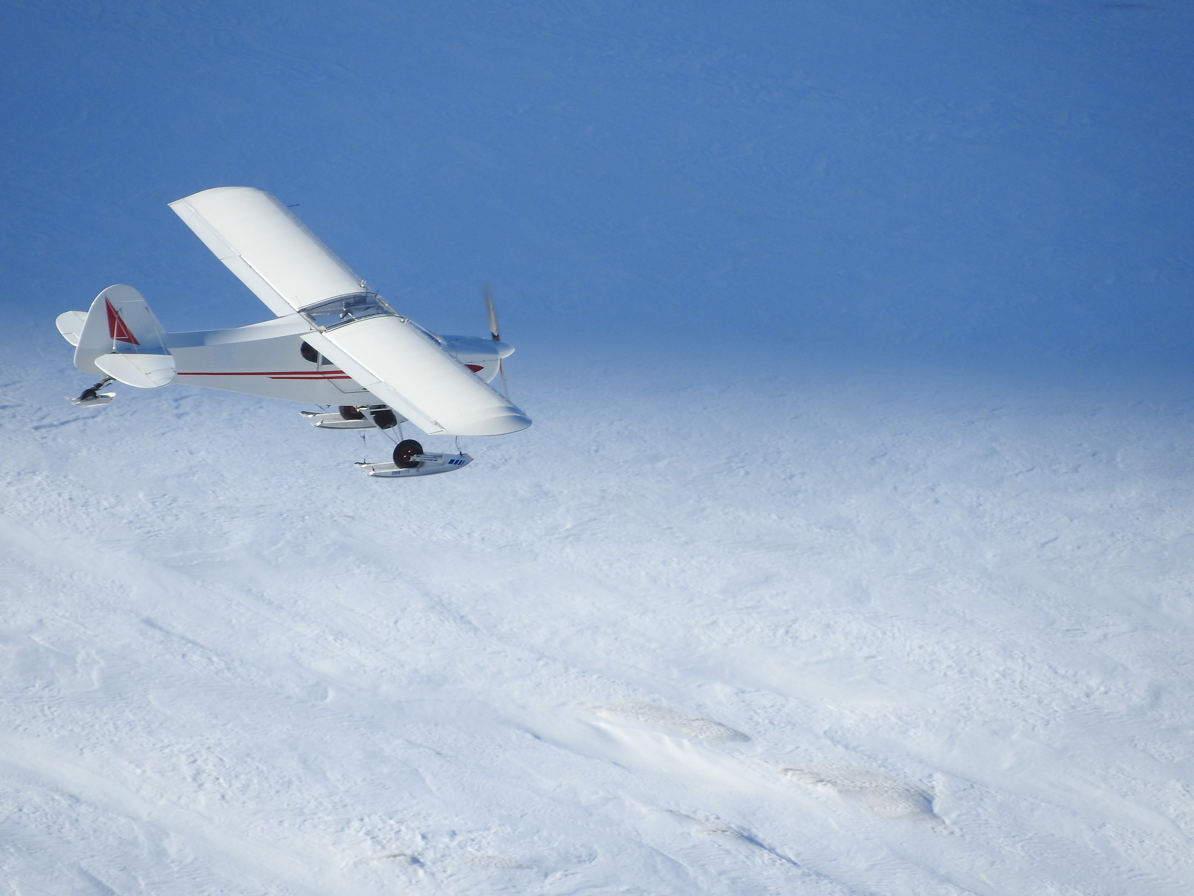 Overflight of the Morteratsch Glacier