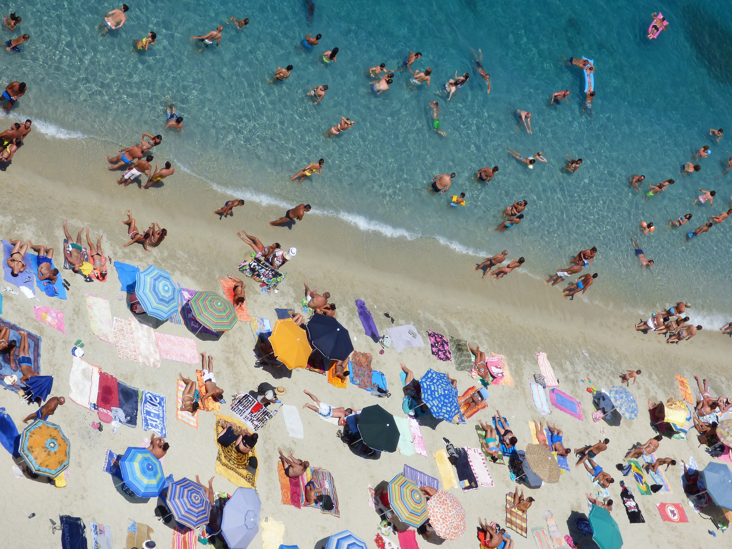 People at the beach - Sea Tropea