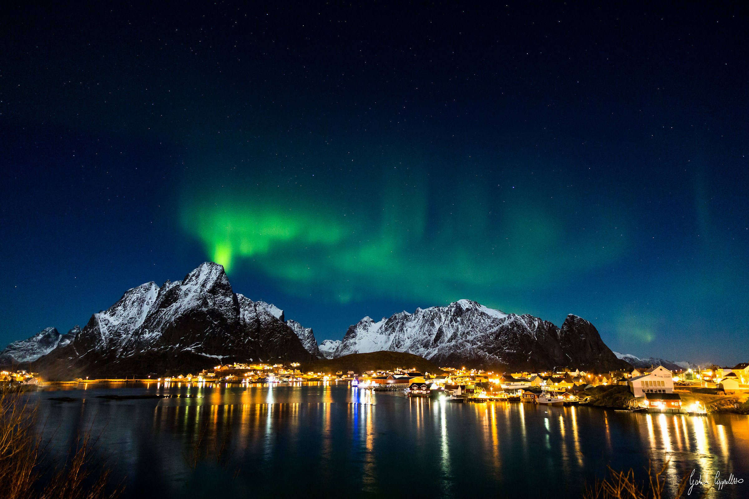 Reine and the Norwegian volcano