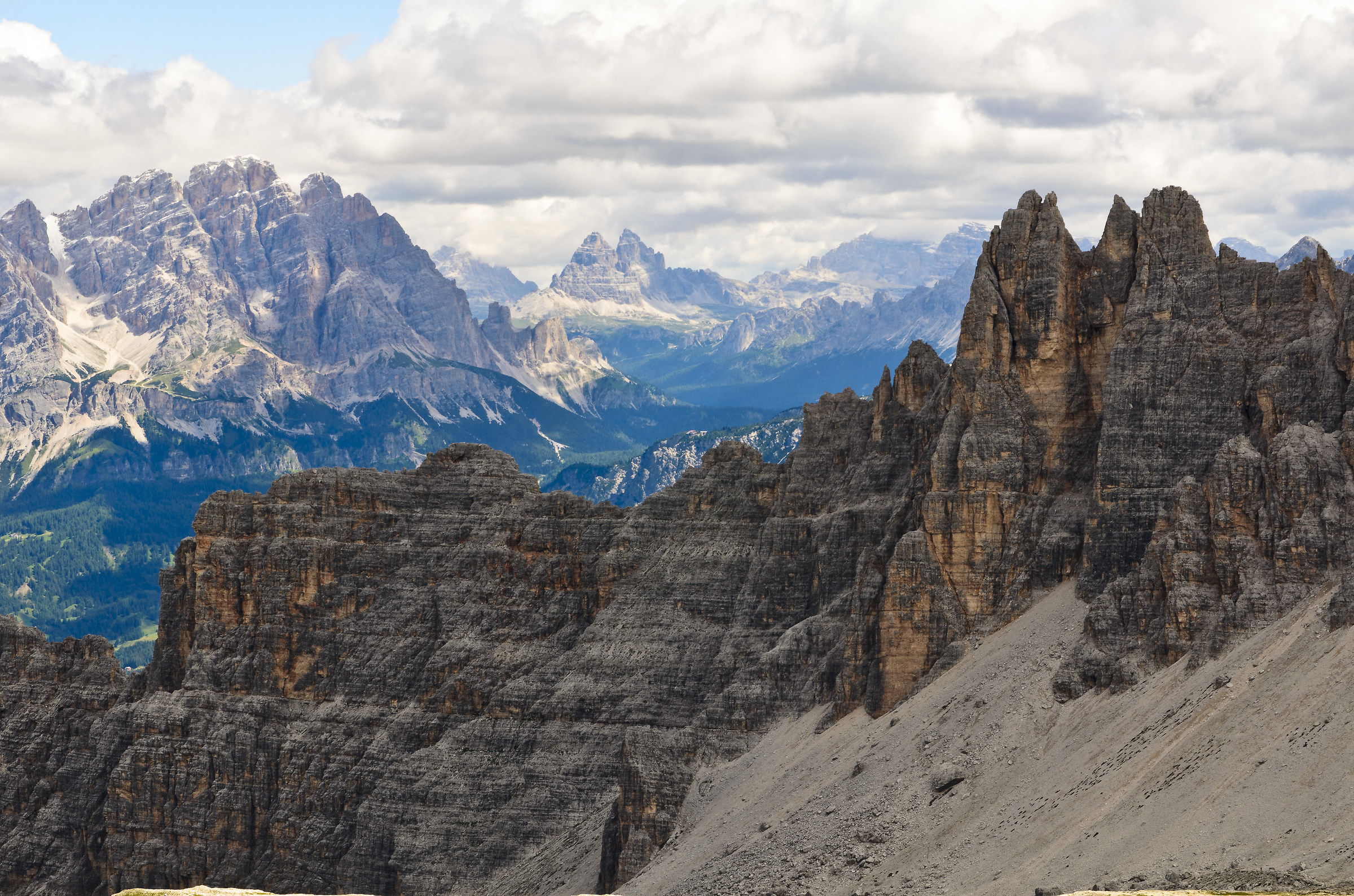 Croda da Lago and the Three Peaks