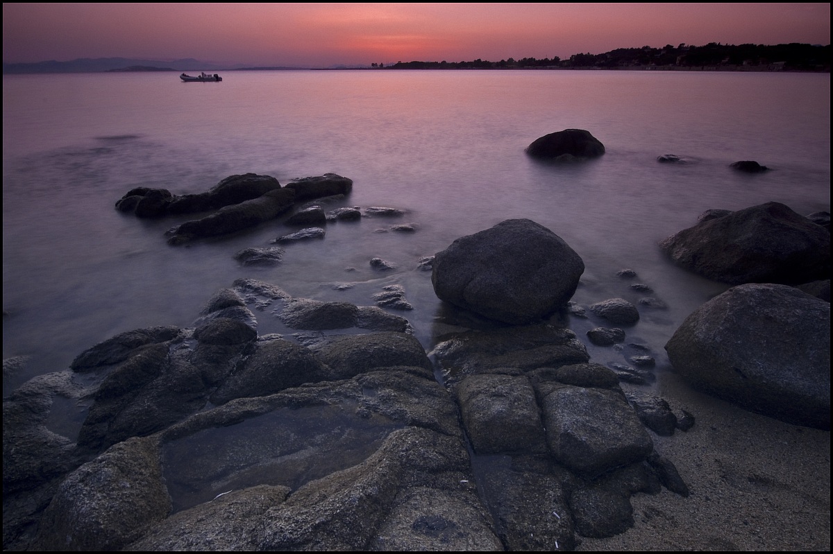 sunset on Marine captain (cagliari)