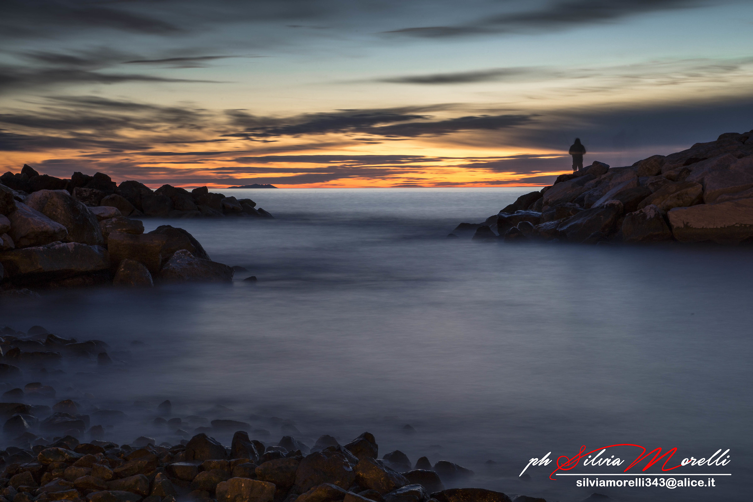 Sunset in Marina di Pisa