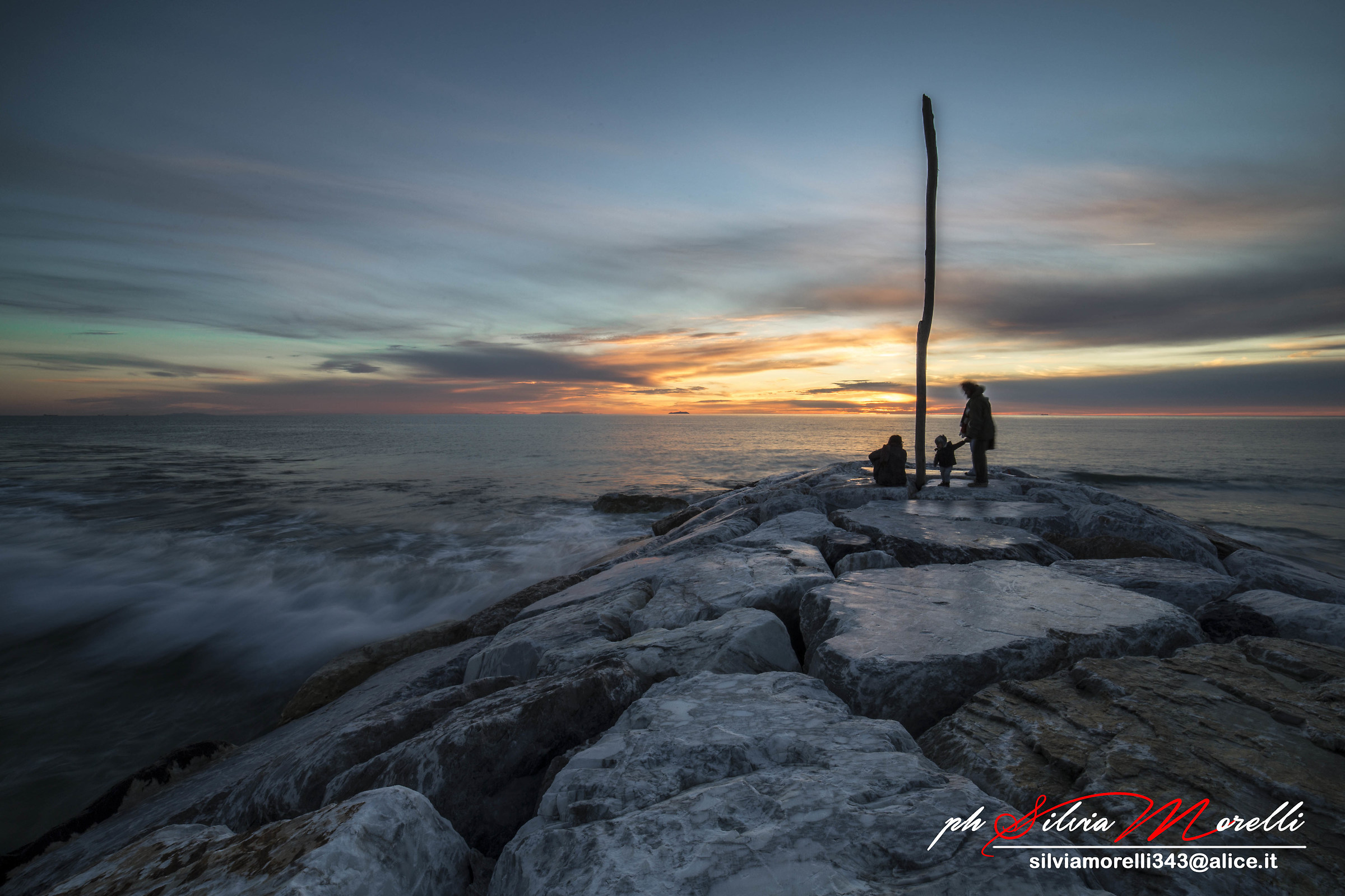 Sunset in Marina di Pisa