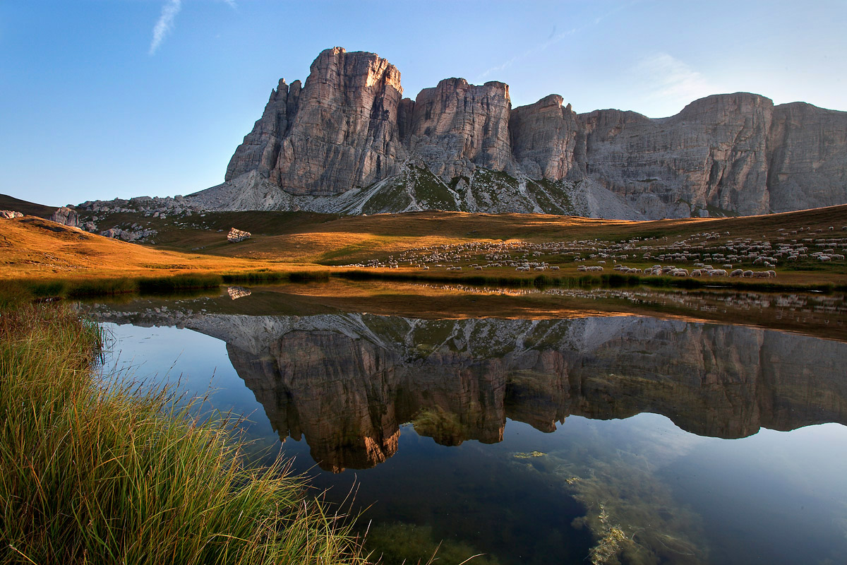 Alba lago delle Baste