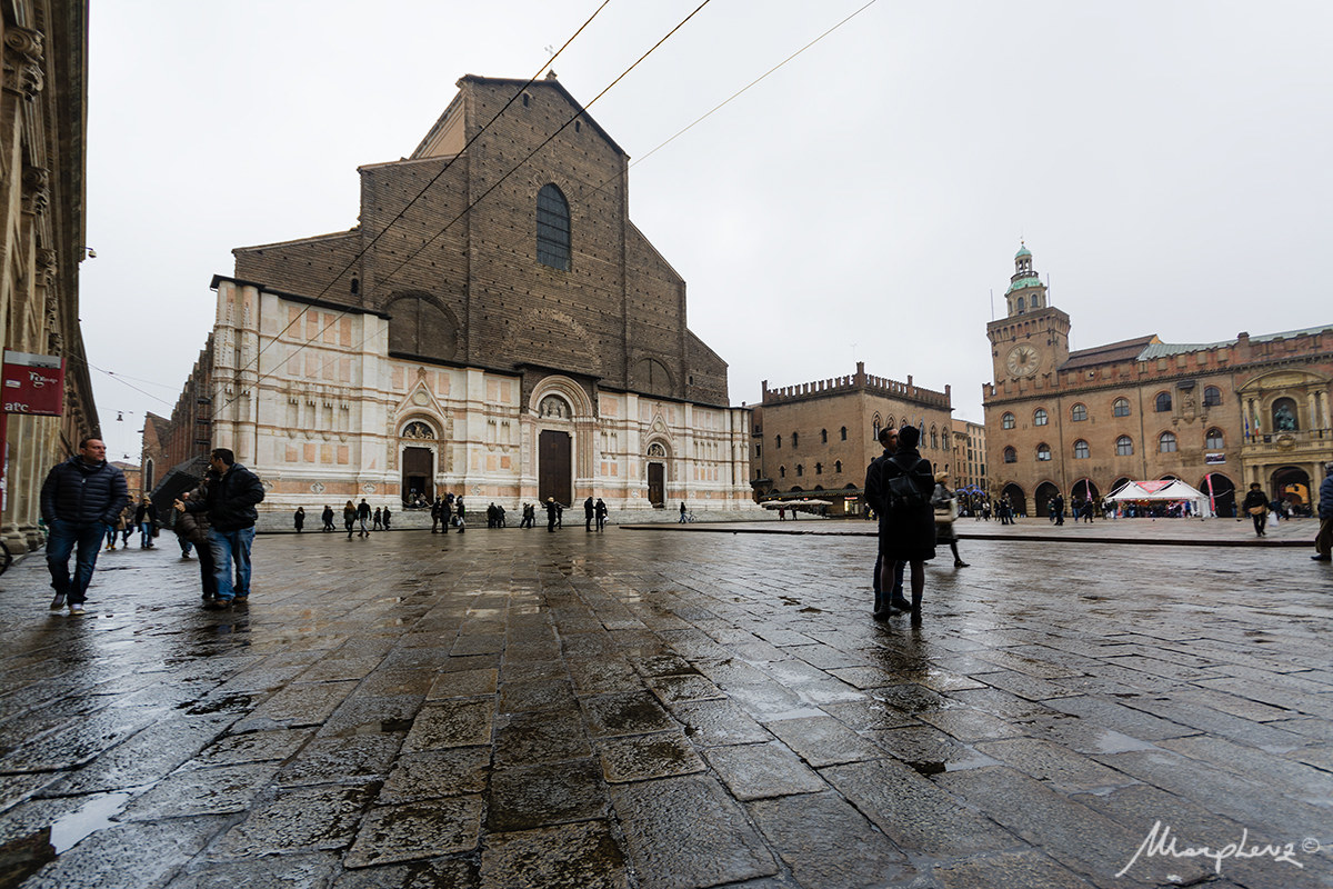 San Petronio in a rainy day