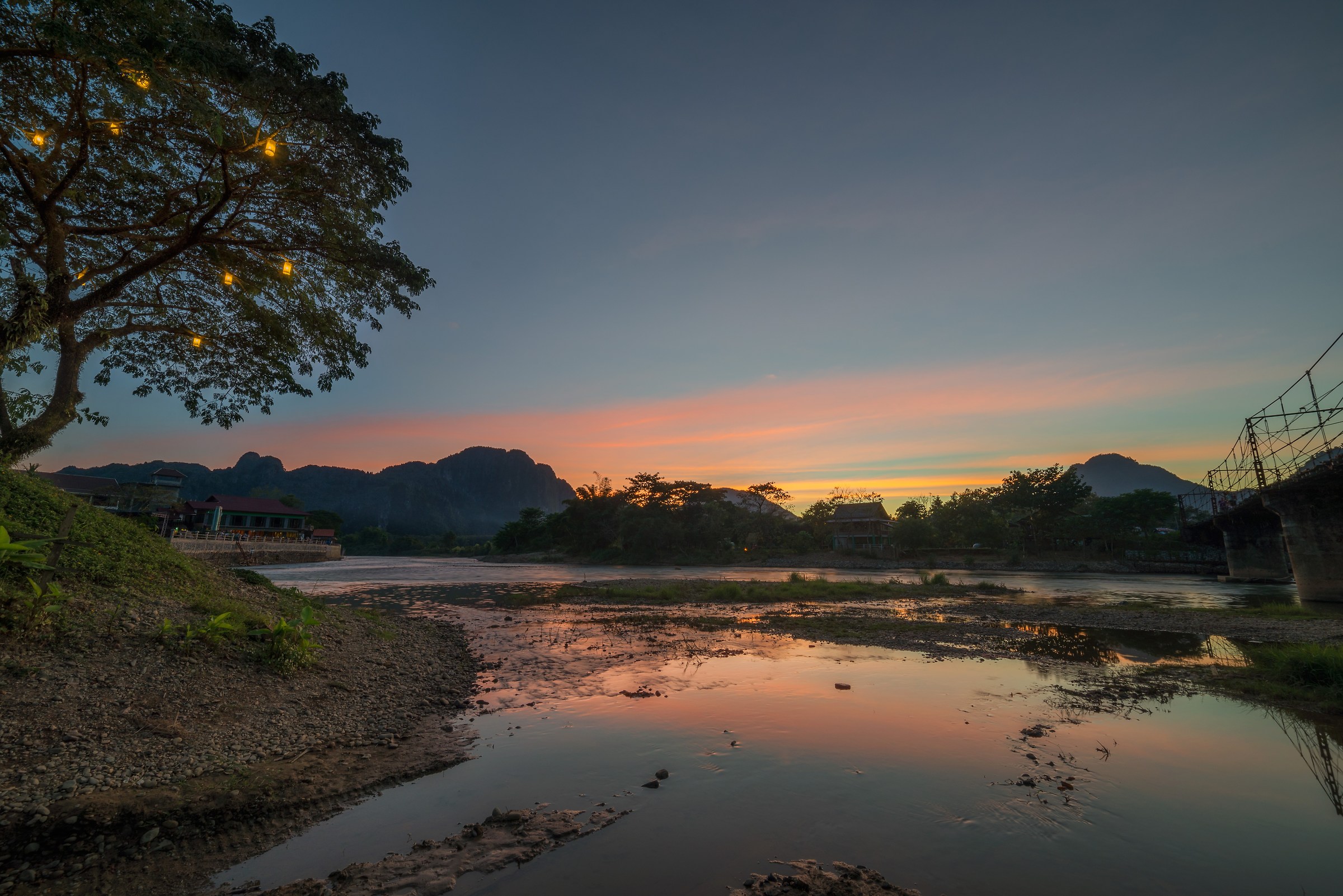 Sunset in Vang Vieng