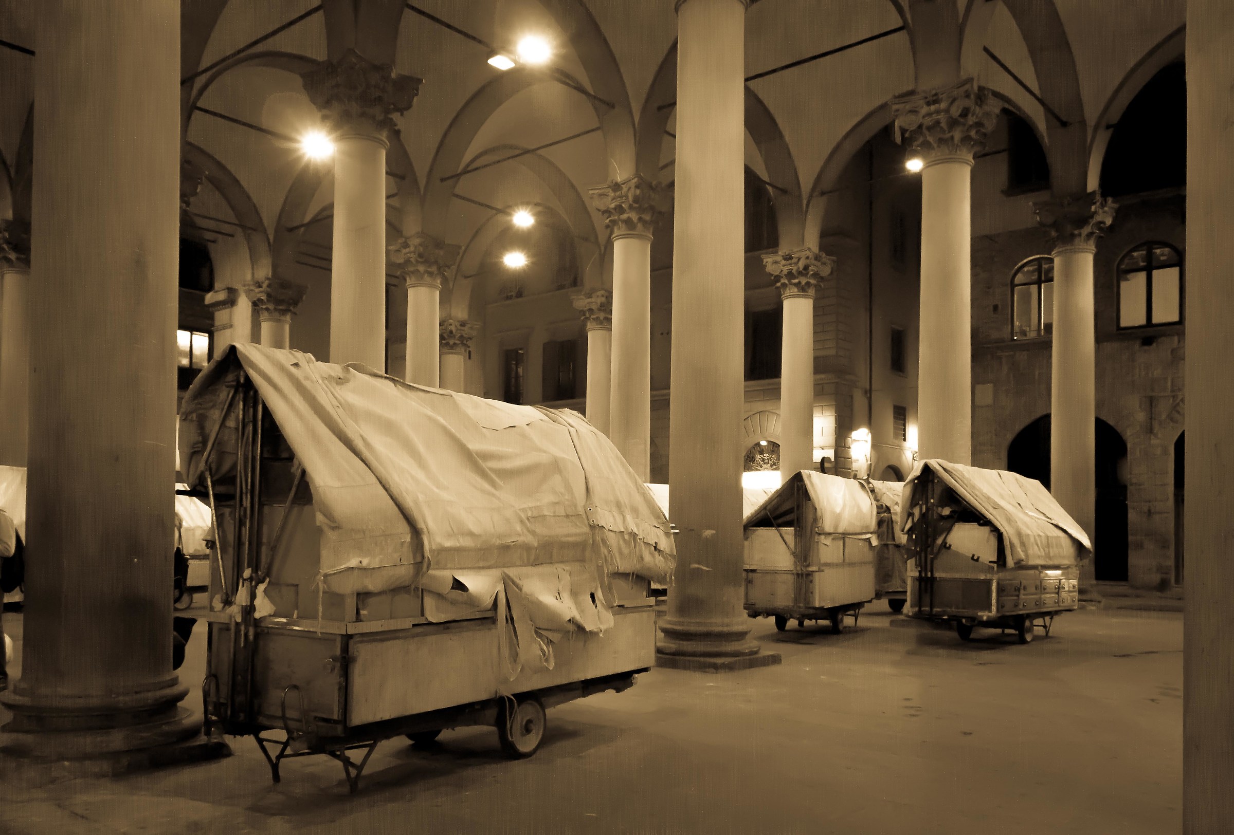 Florence, covered market