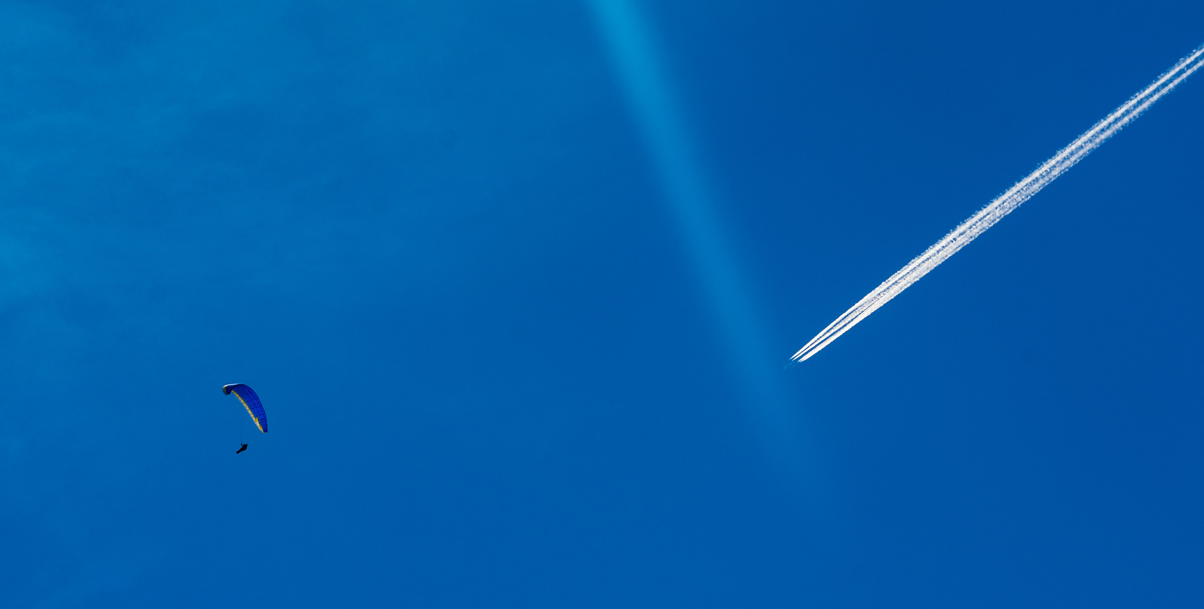 In the blue painted blue