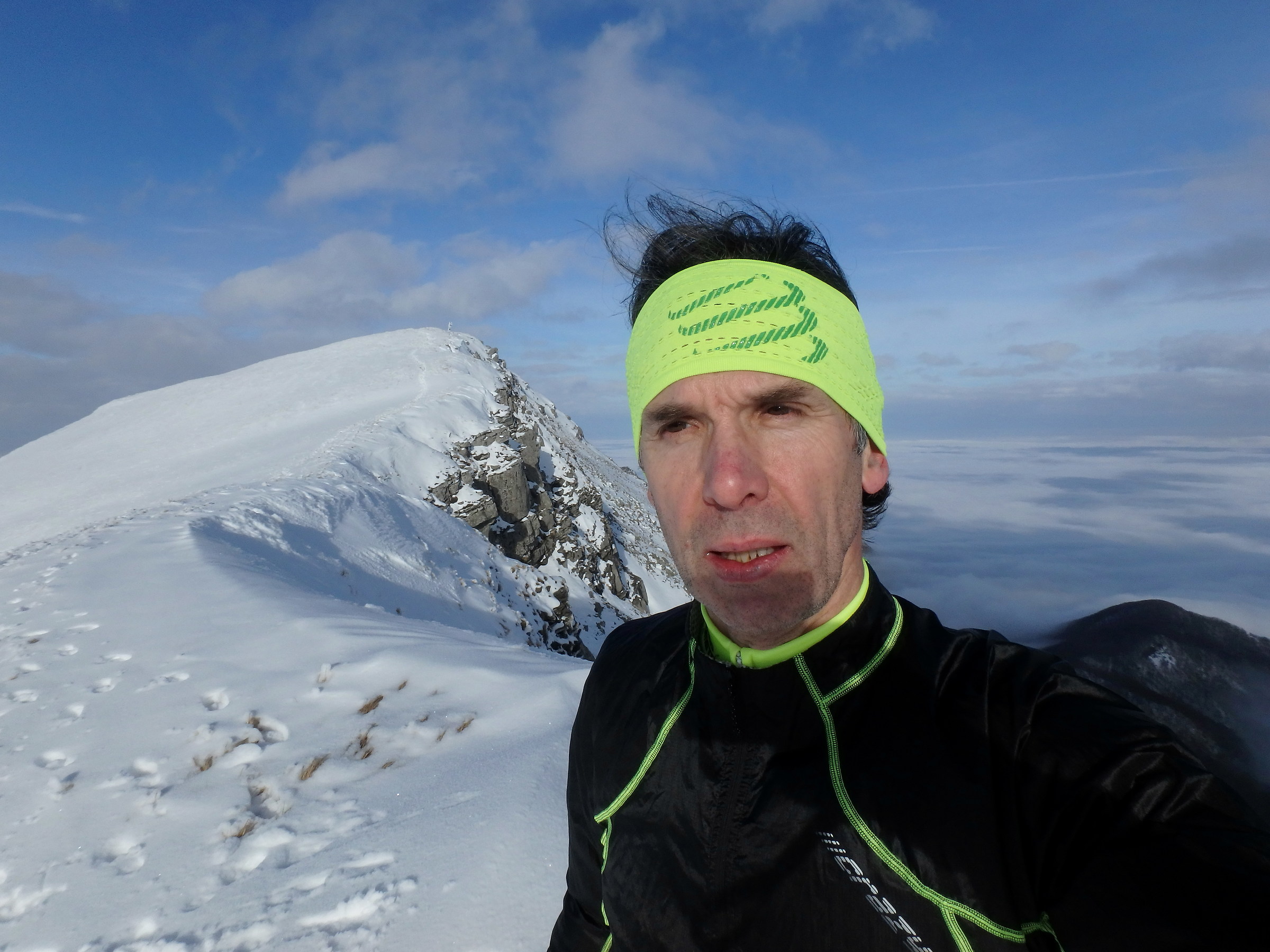 strength training uphill to Ventasso