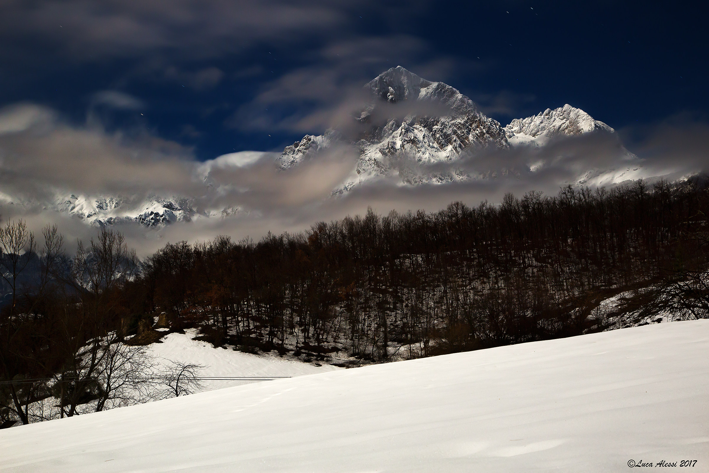 Under the giant moonlit