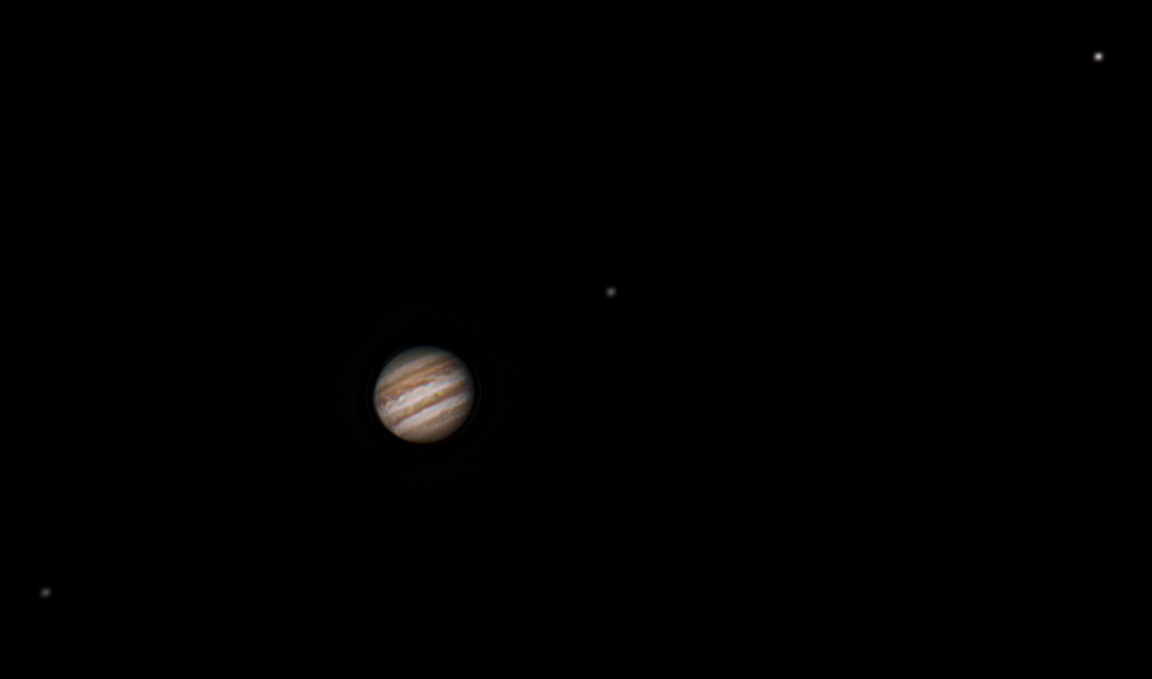 Jupiter with 3 moons