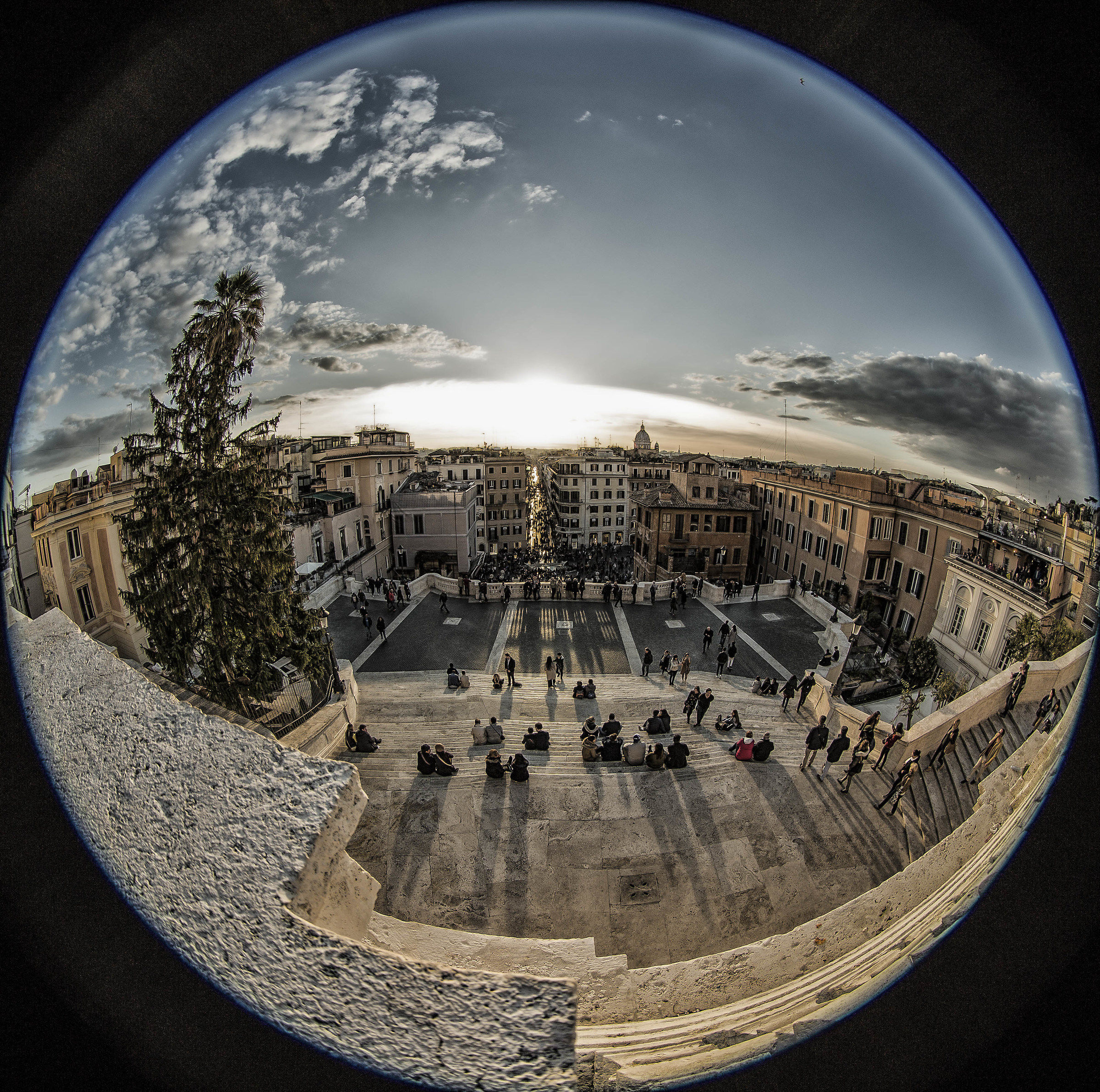 Spanish Steps in a bubble