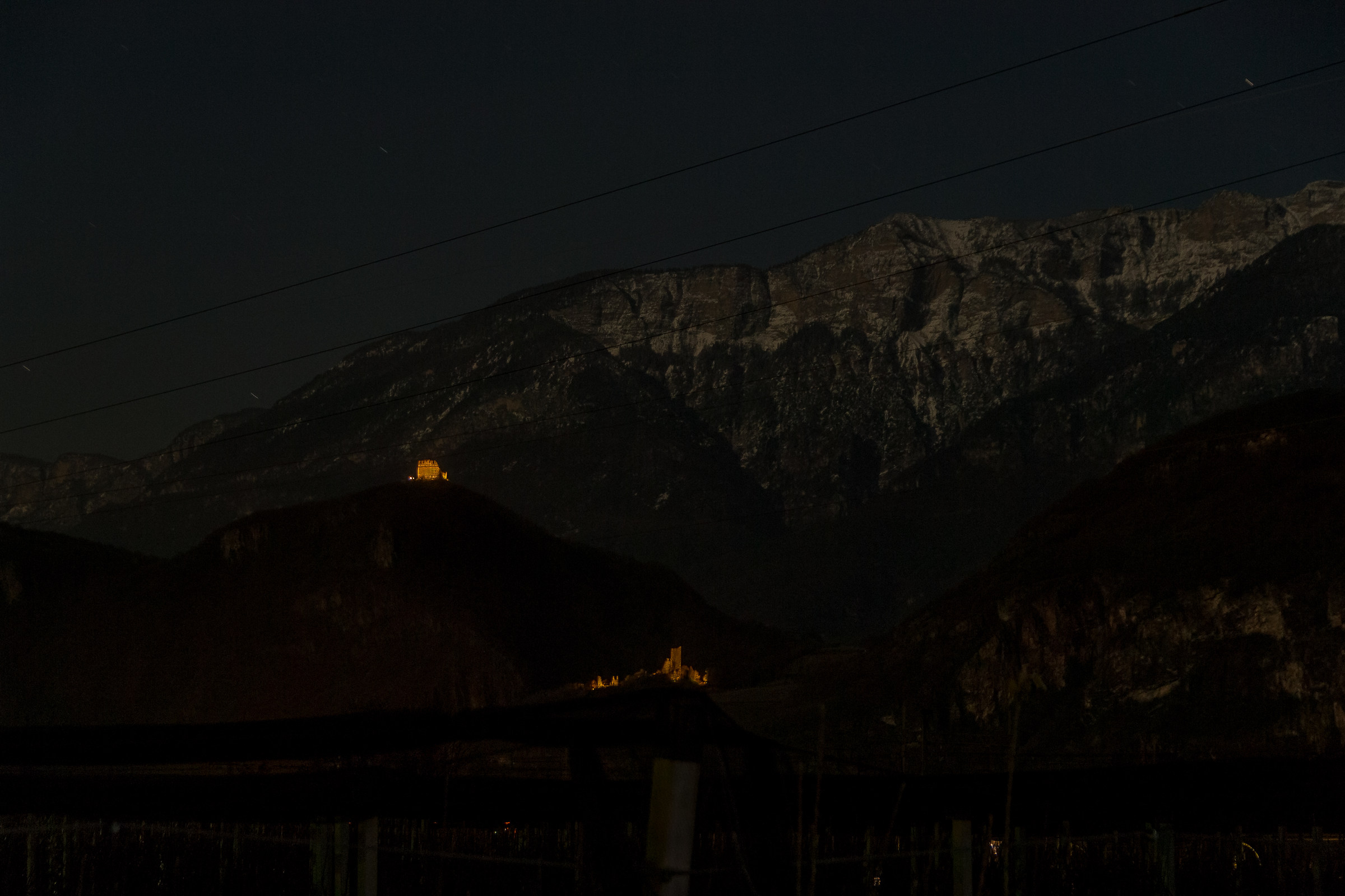Castel Varco, Vadena, notte di luna