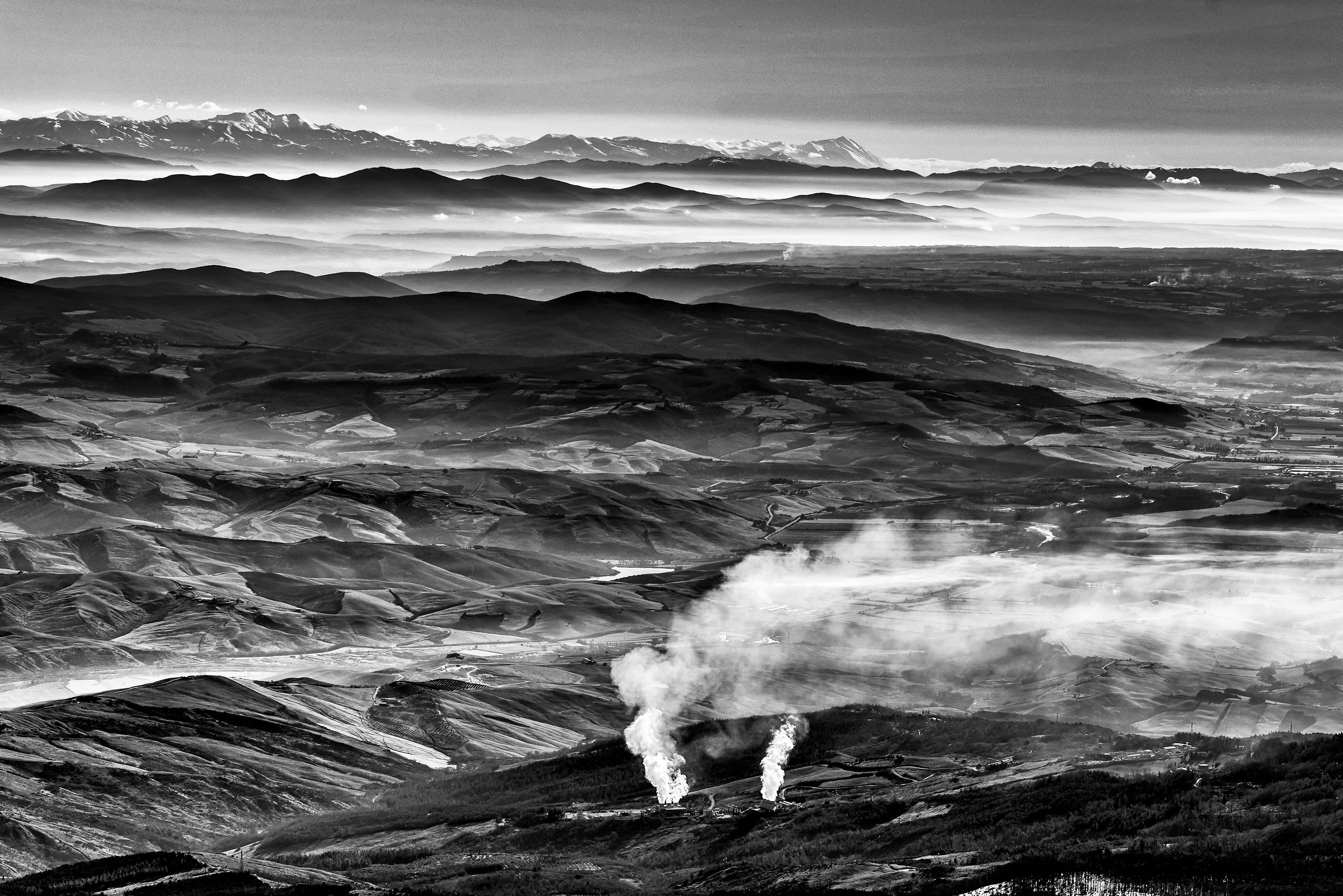 panorama dal monte Amiata