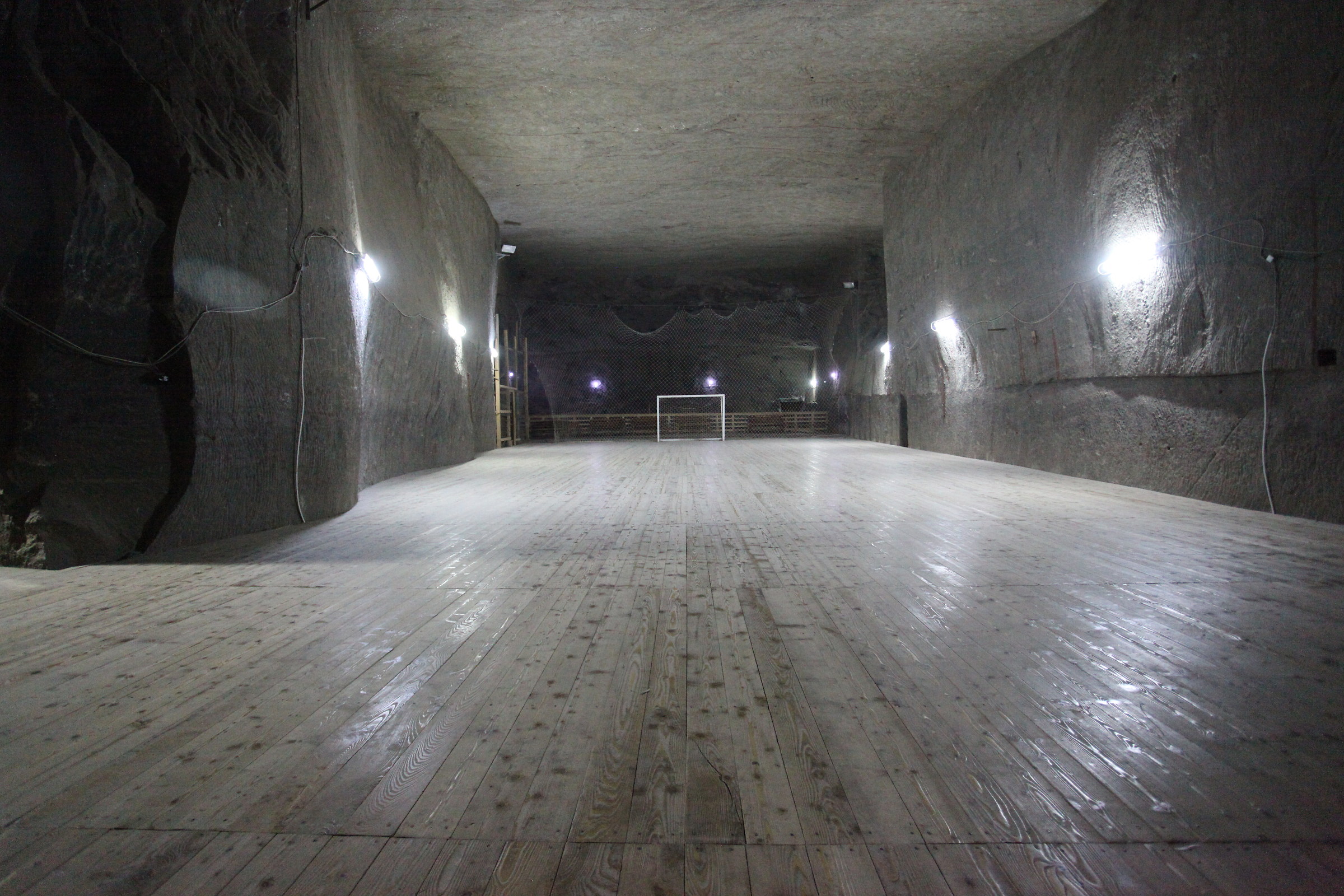 Football area to 75 m depth