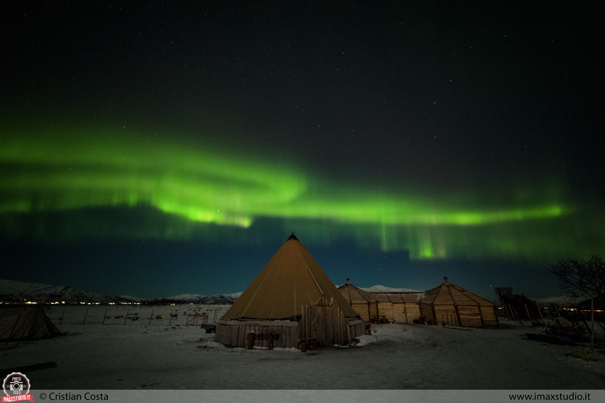 Sami's farm under Nordlys