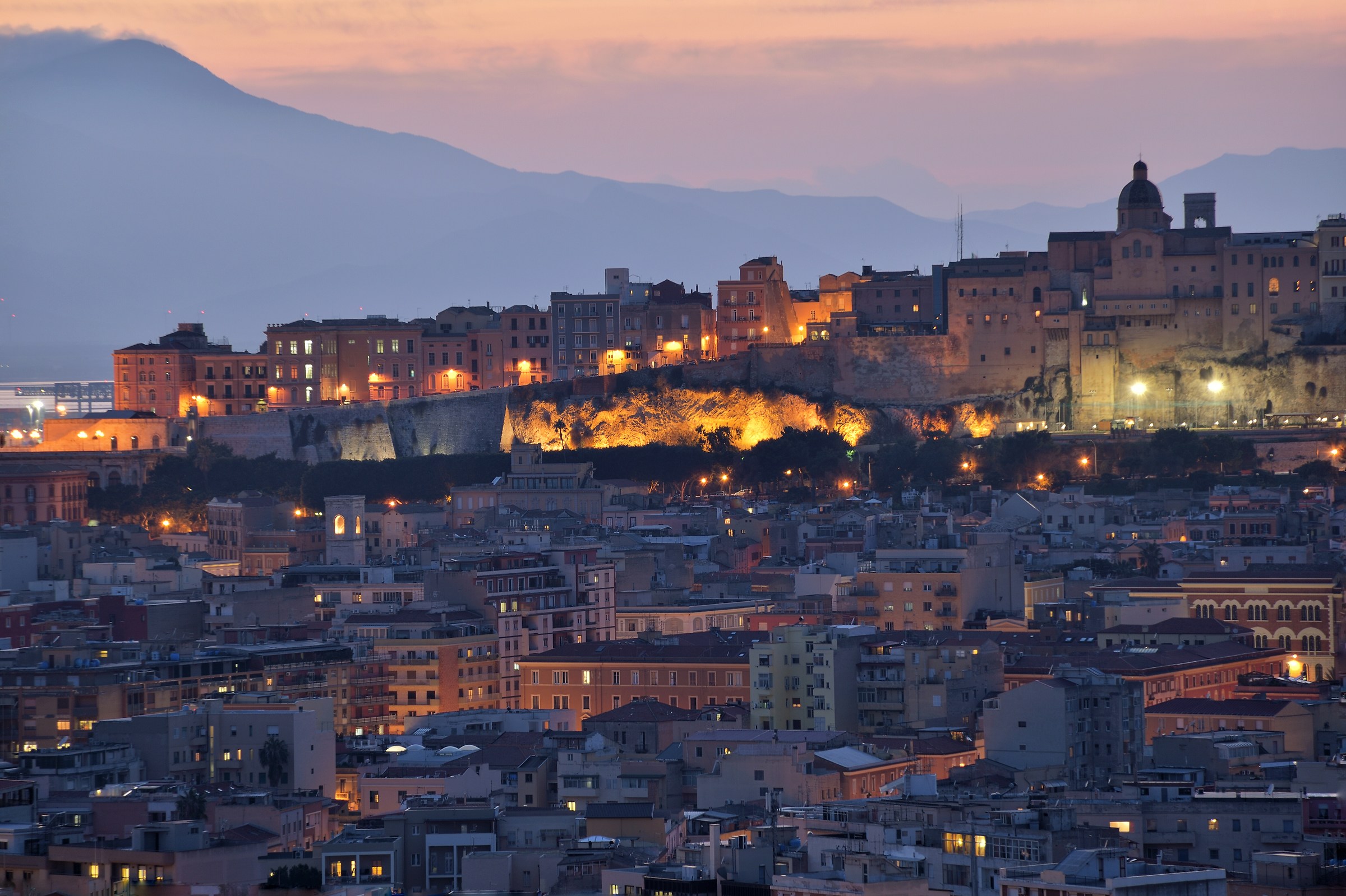 Blue hour in Cagliari
