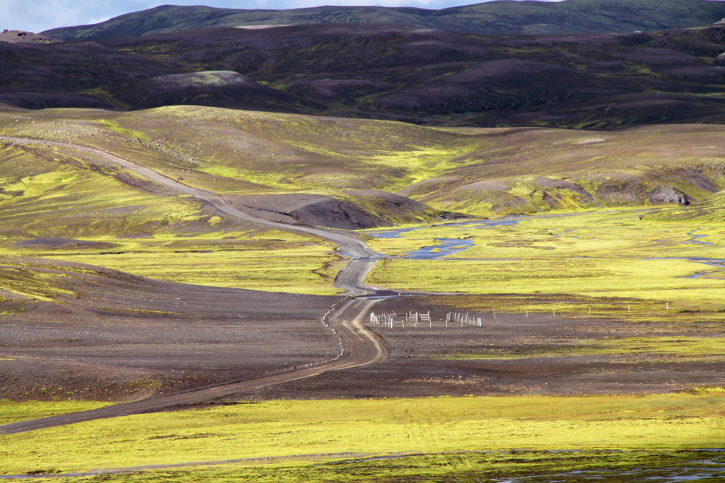 A colorful esplanade