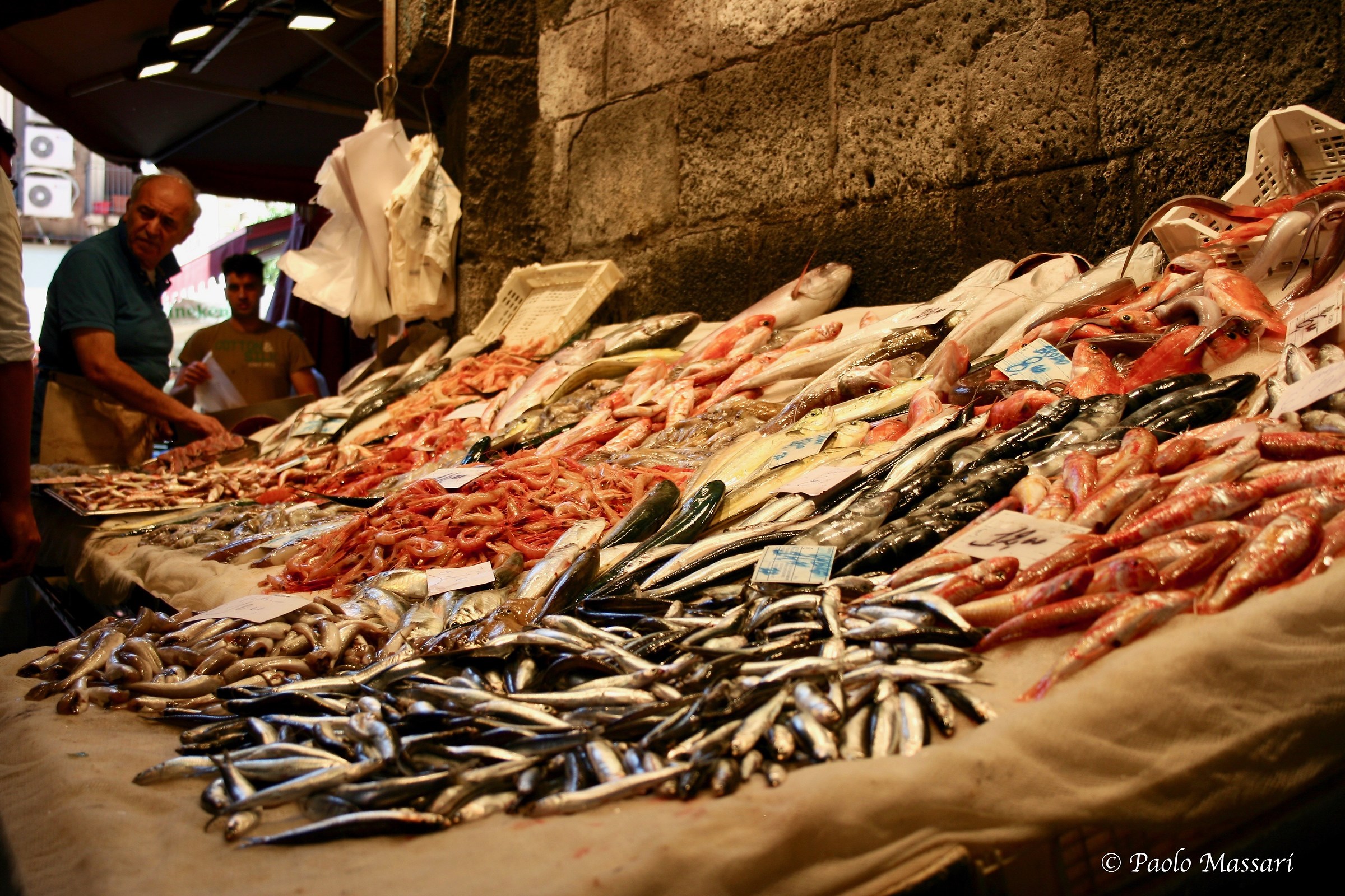 ............. fresh fish market in Catania