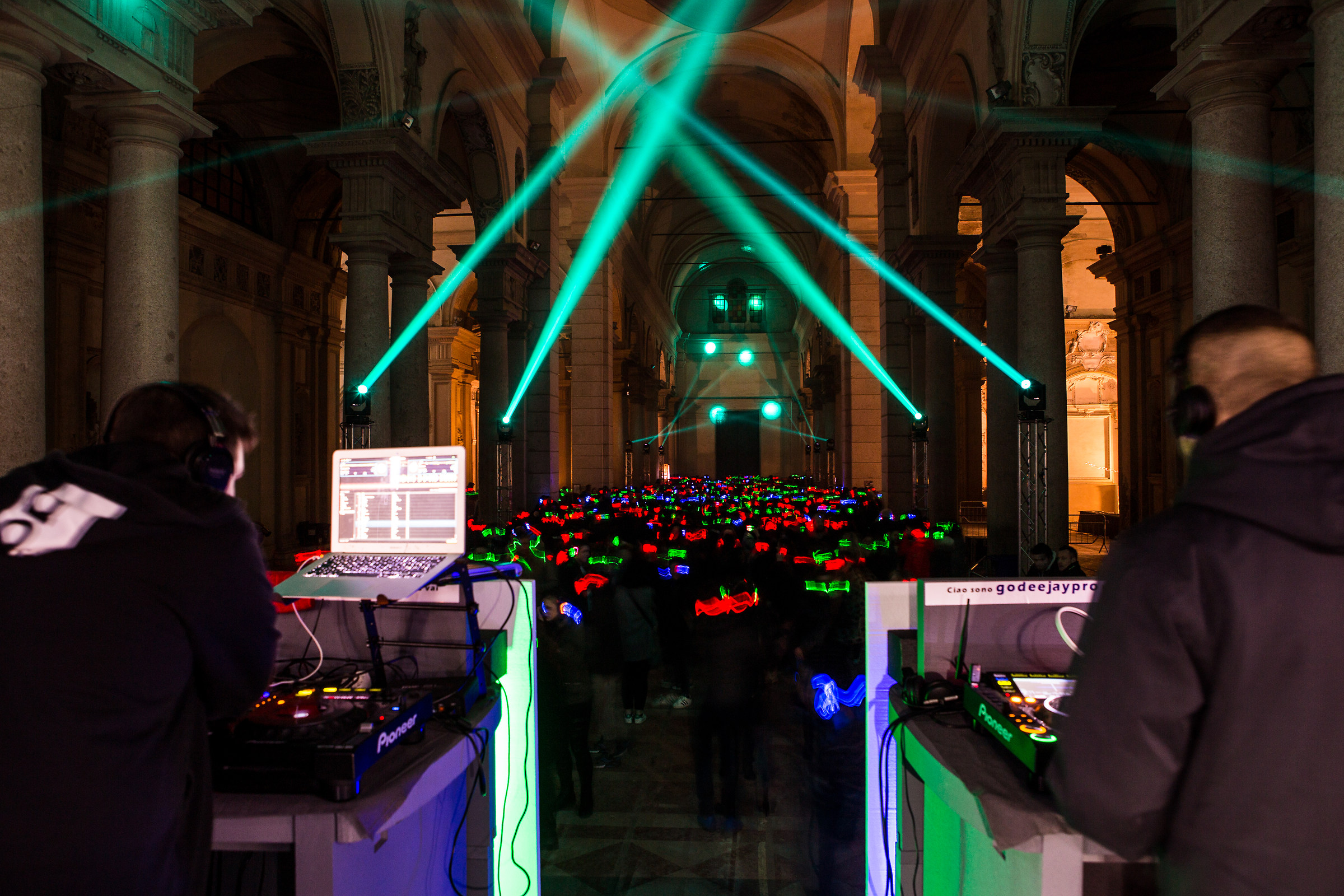 Silent Disco, a former church of Sant'Agostino, Piacenza...