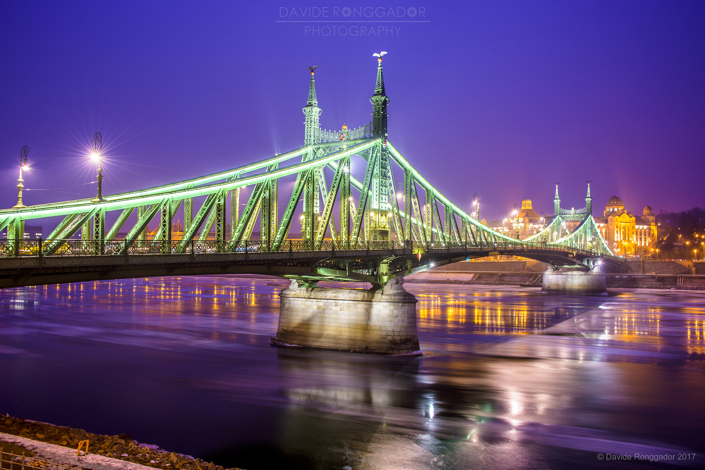 a cold beautiful evening in Budapest