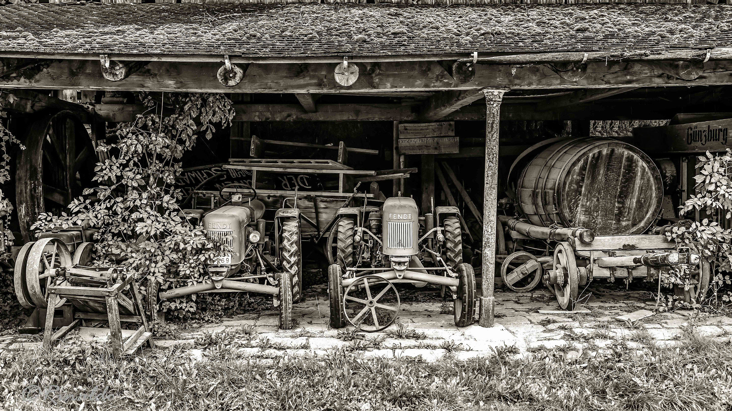 Tractors of the time that was