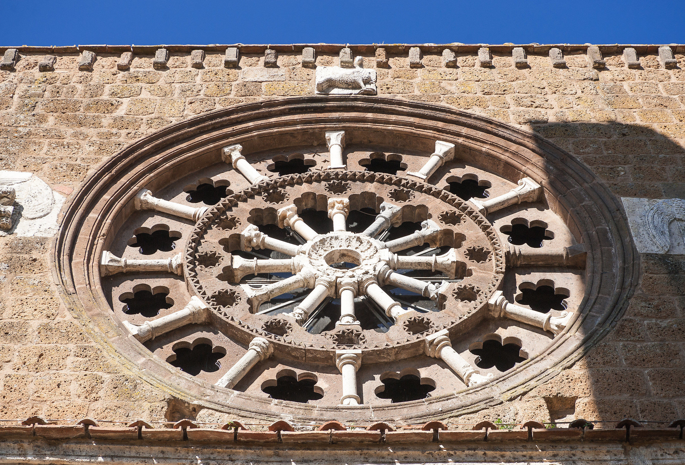 Tuscania (Vt)-Rosone facciata S.Maria Maggiore