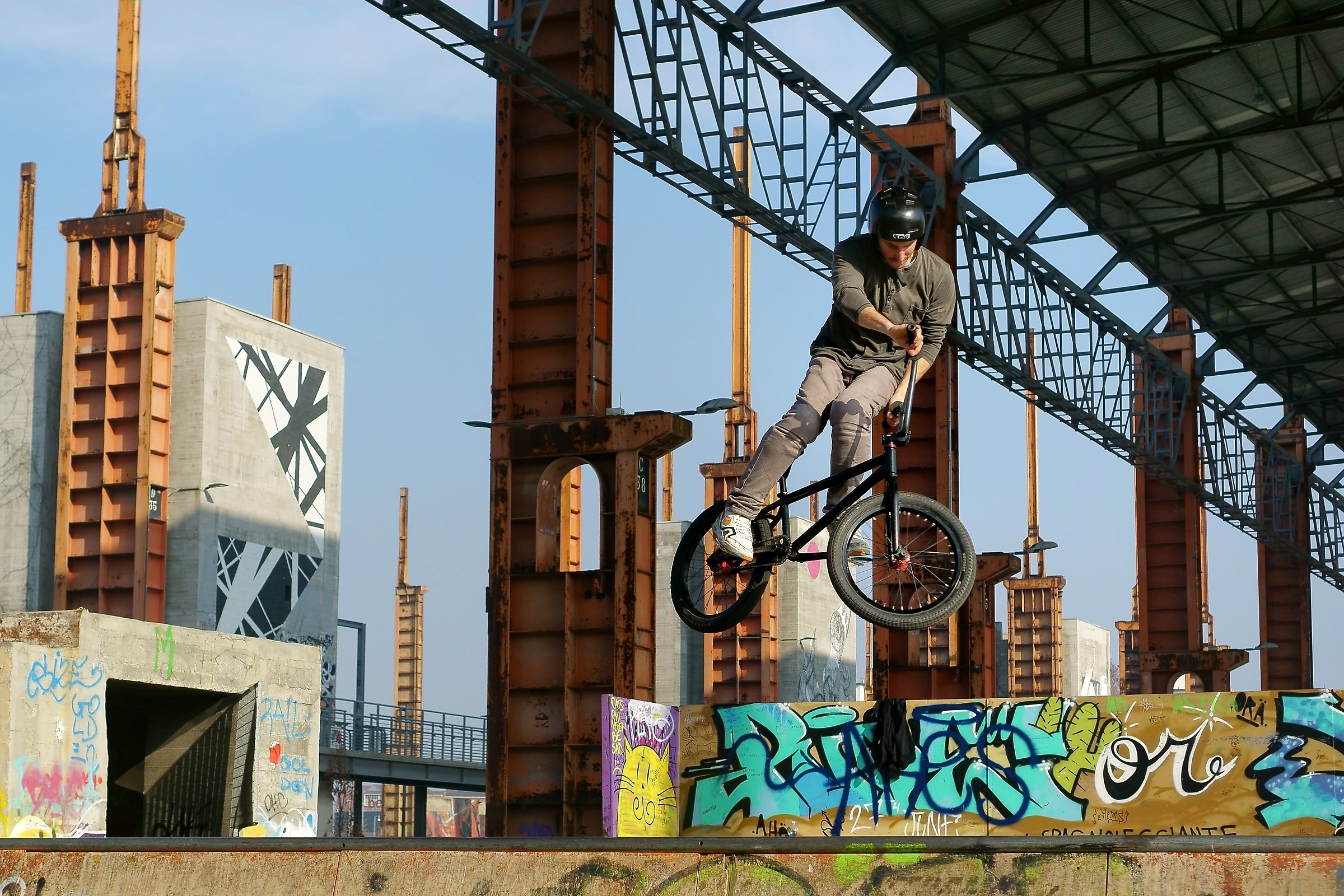In the Dora BMX Park of Turin