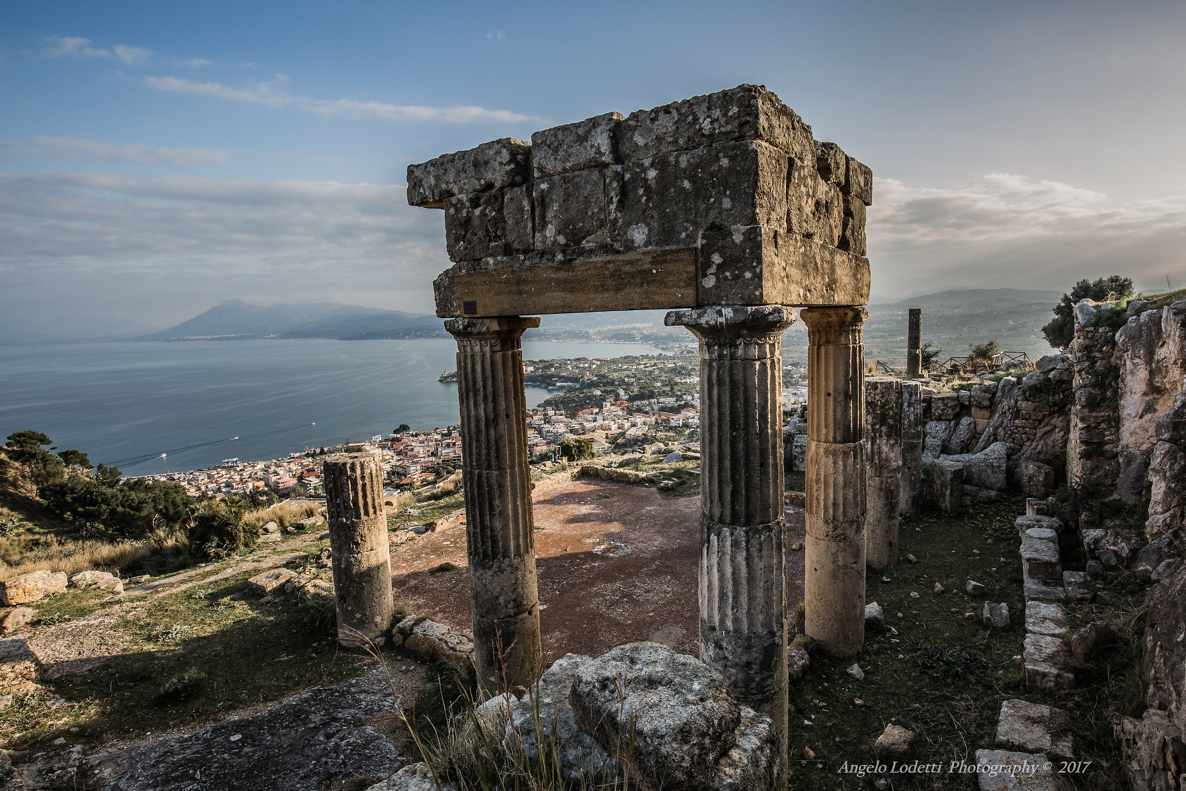 Vista dalle rovine di Solunto