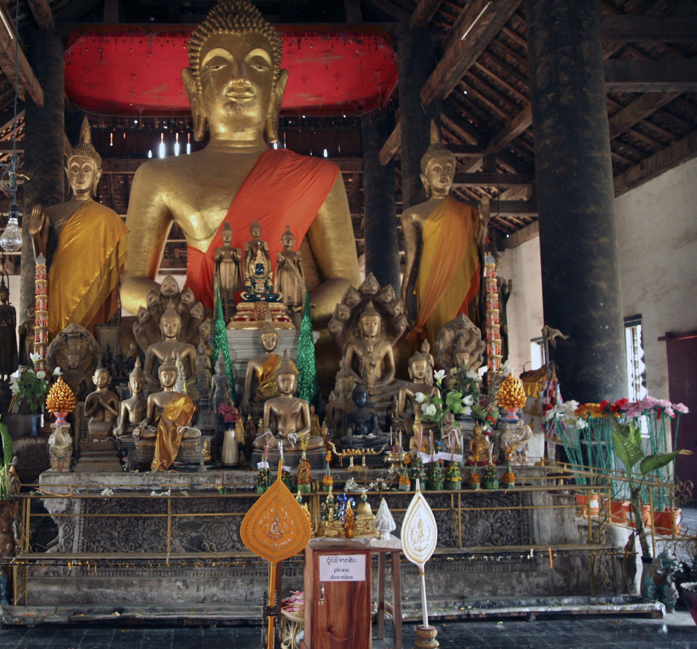 Inside the temple - Laos