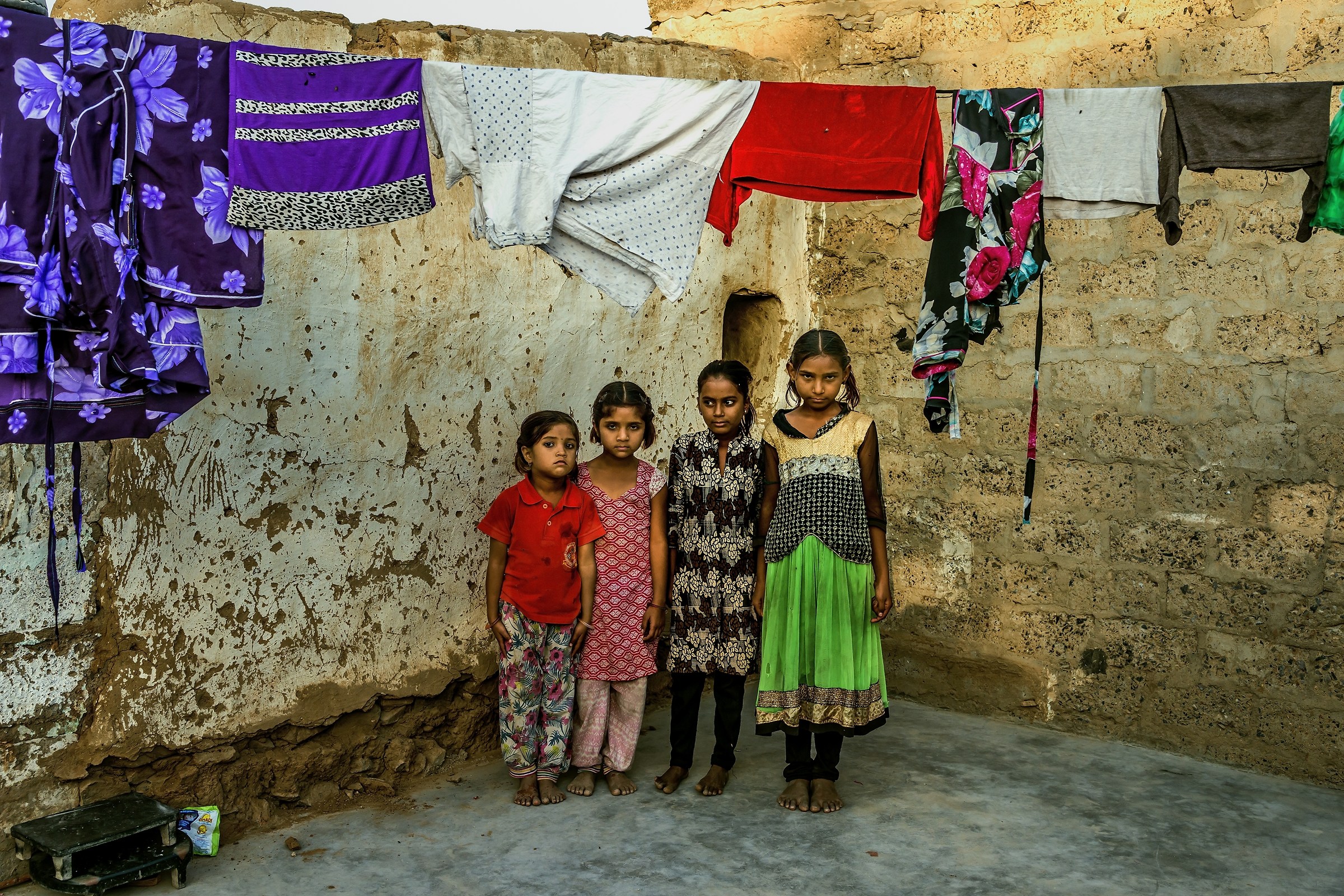 Rajasthan 2017 - In un cortile di un piccolo villaggio