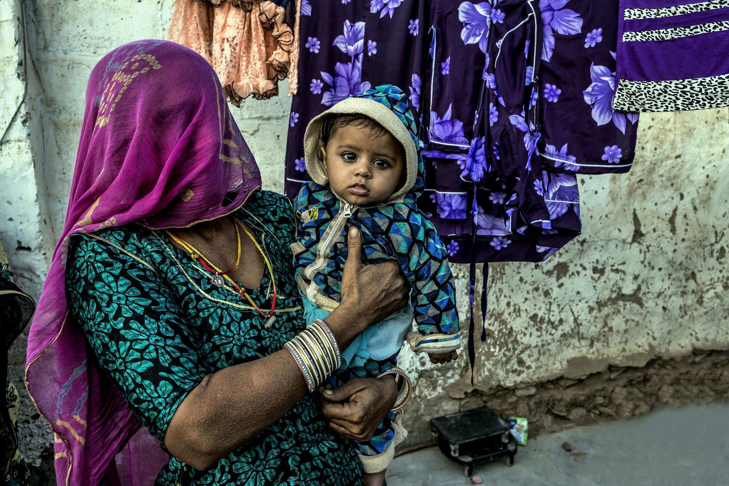 Rajasthan 2017 - In un cortile di un villaggio