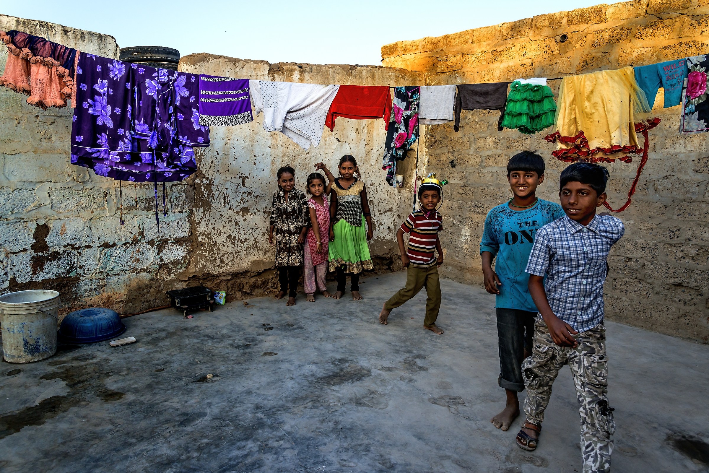 Rajasthan 2017 - In un cortile di un villaggio