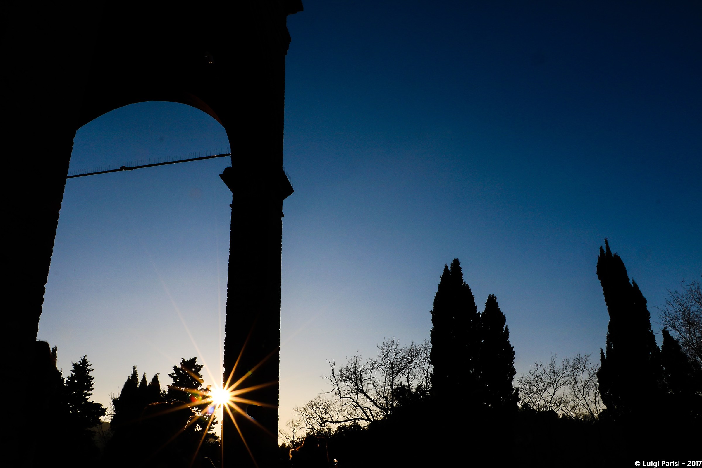 San Michele in Bosco at sunset