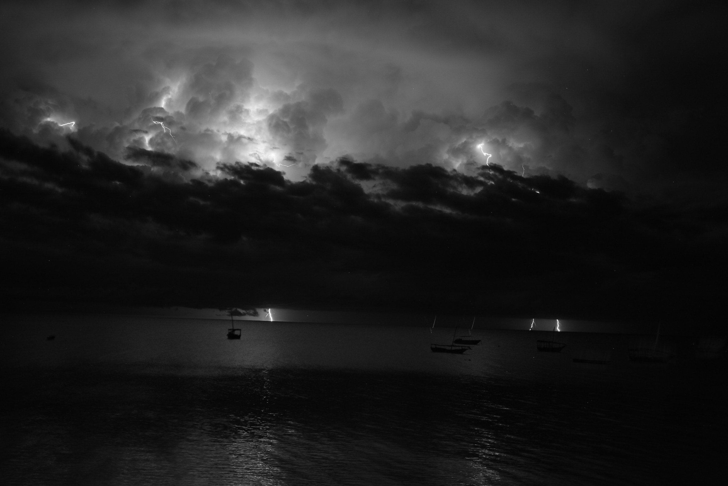 Zanzibar, ocean storm