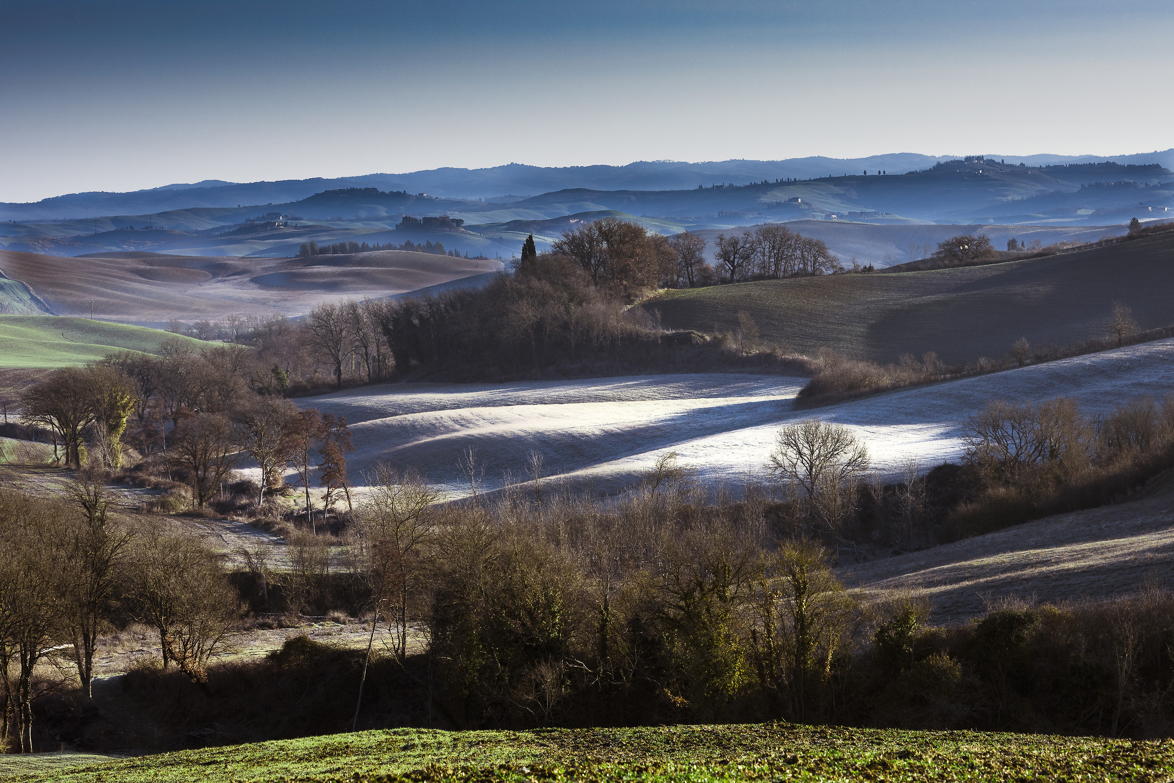 L'alba in val d'Orcia