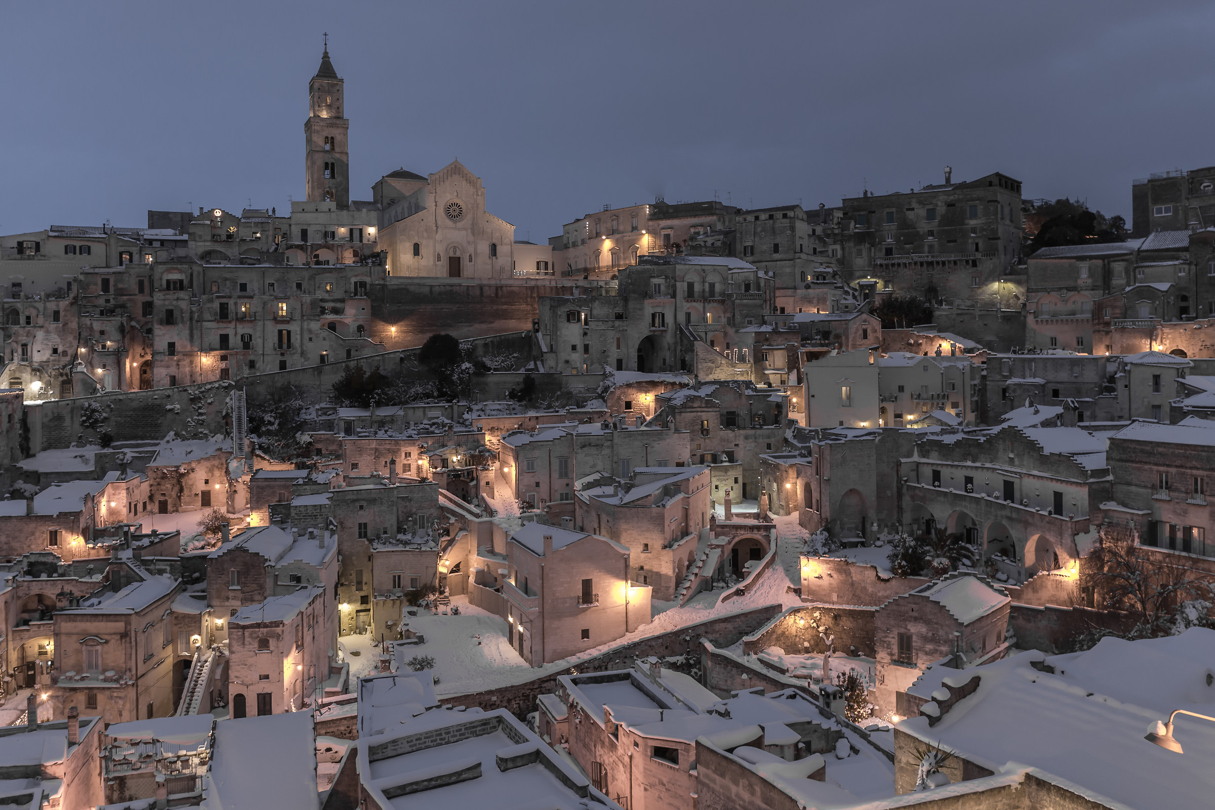 Matera imbiancata