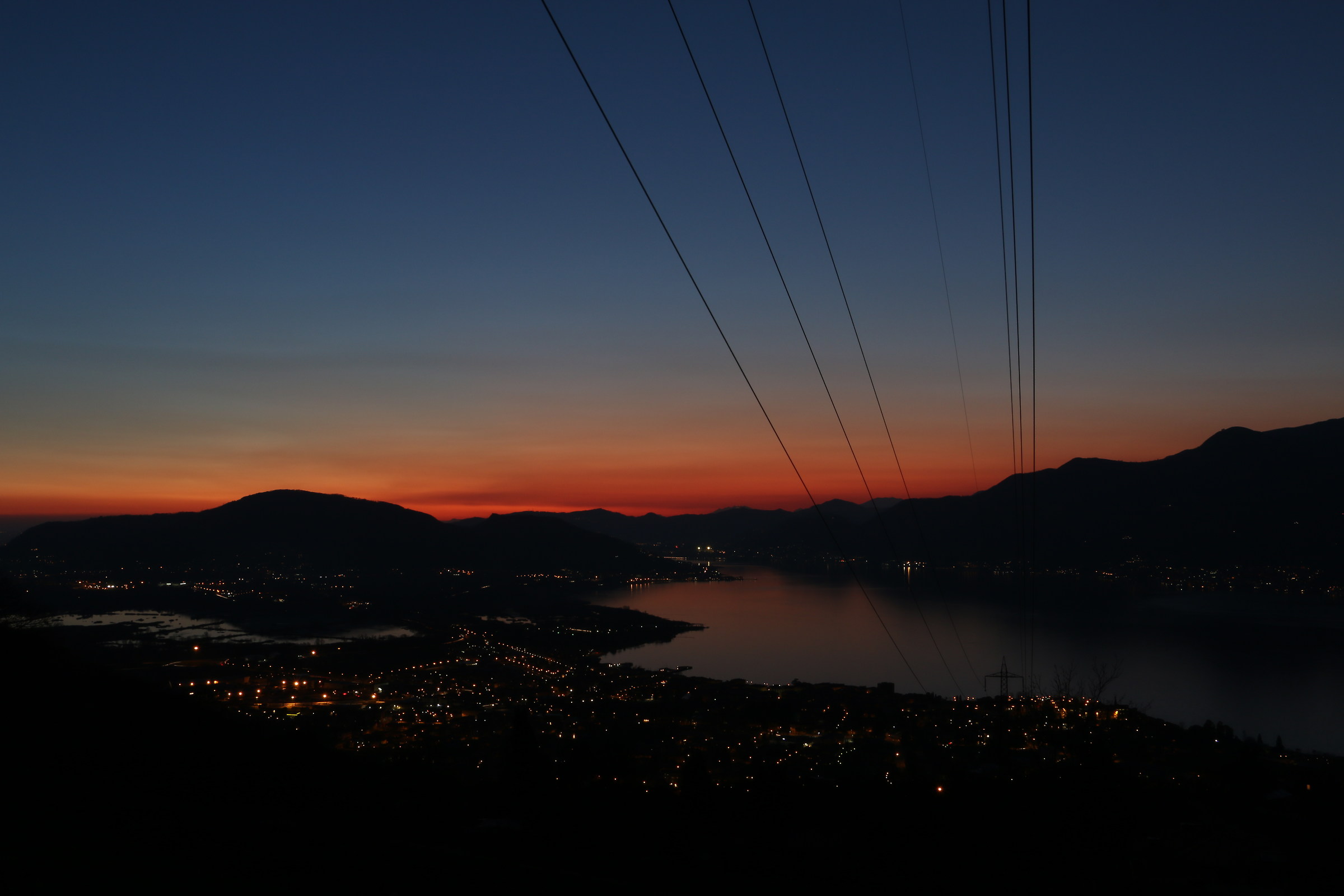 tramonto, Lago di iseo