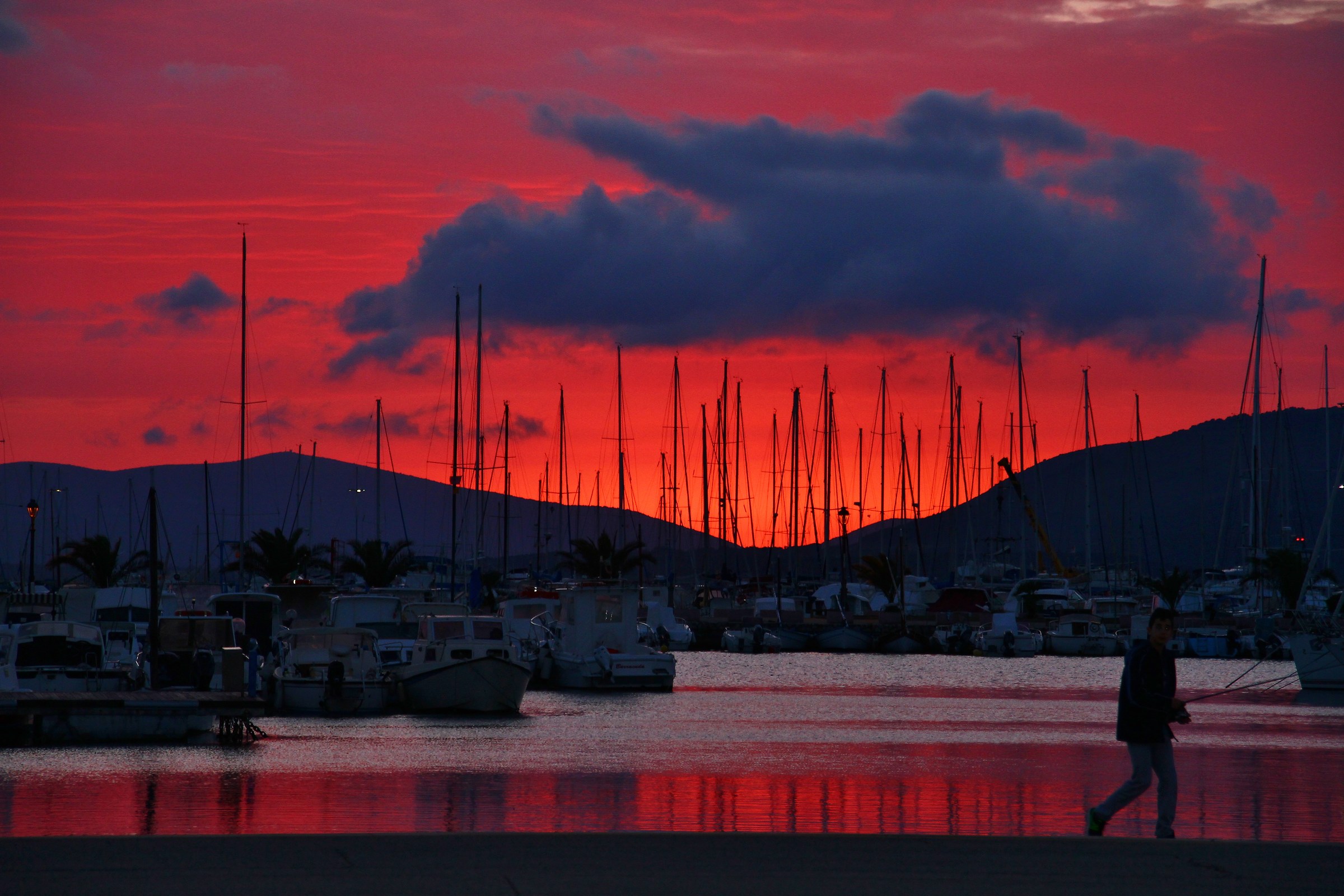 sunset Alghero