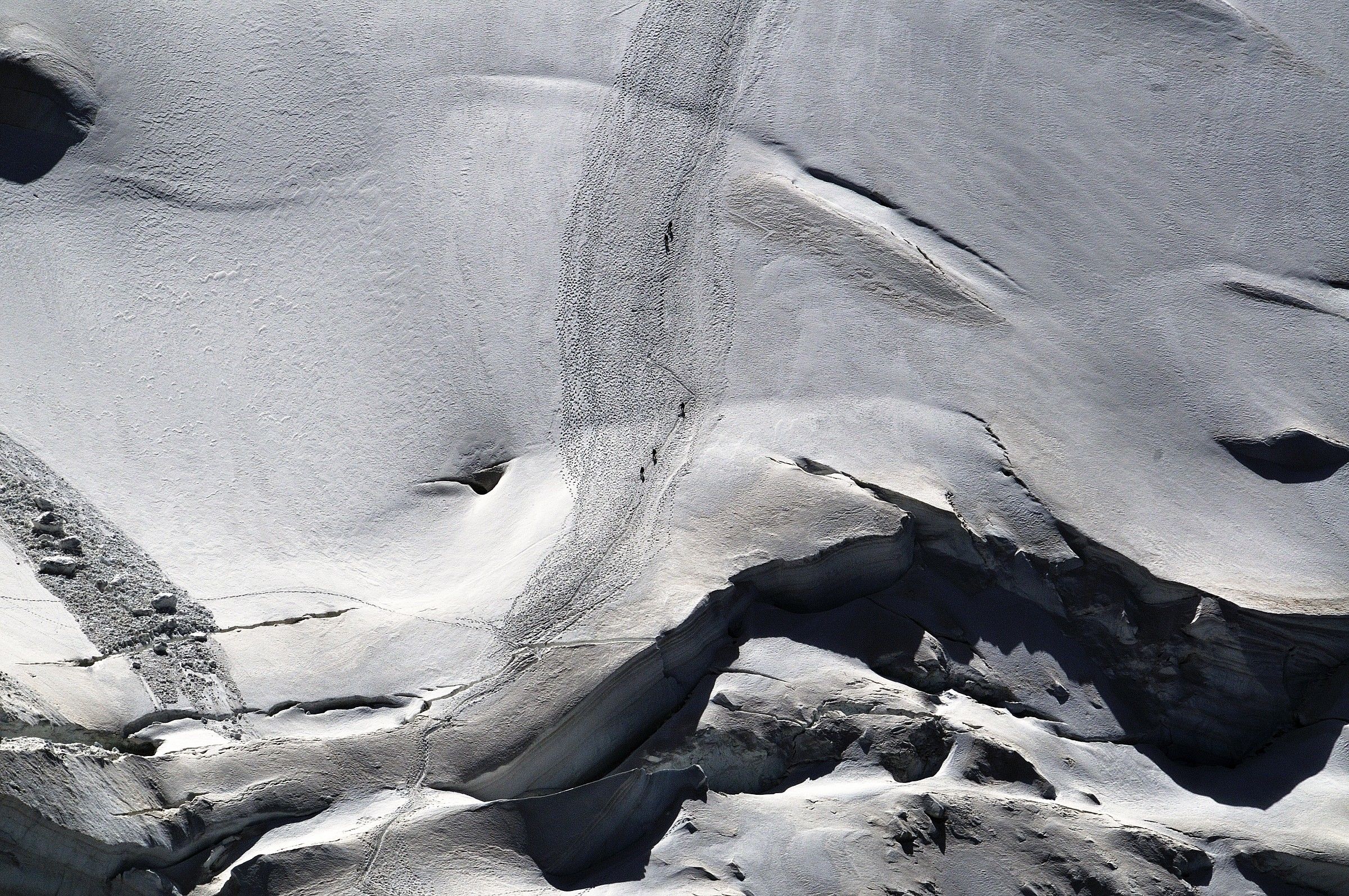 Discesa dal Monte Bianco