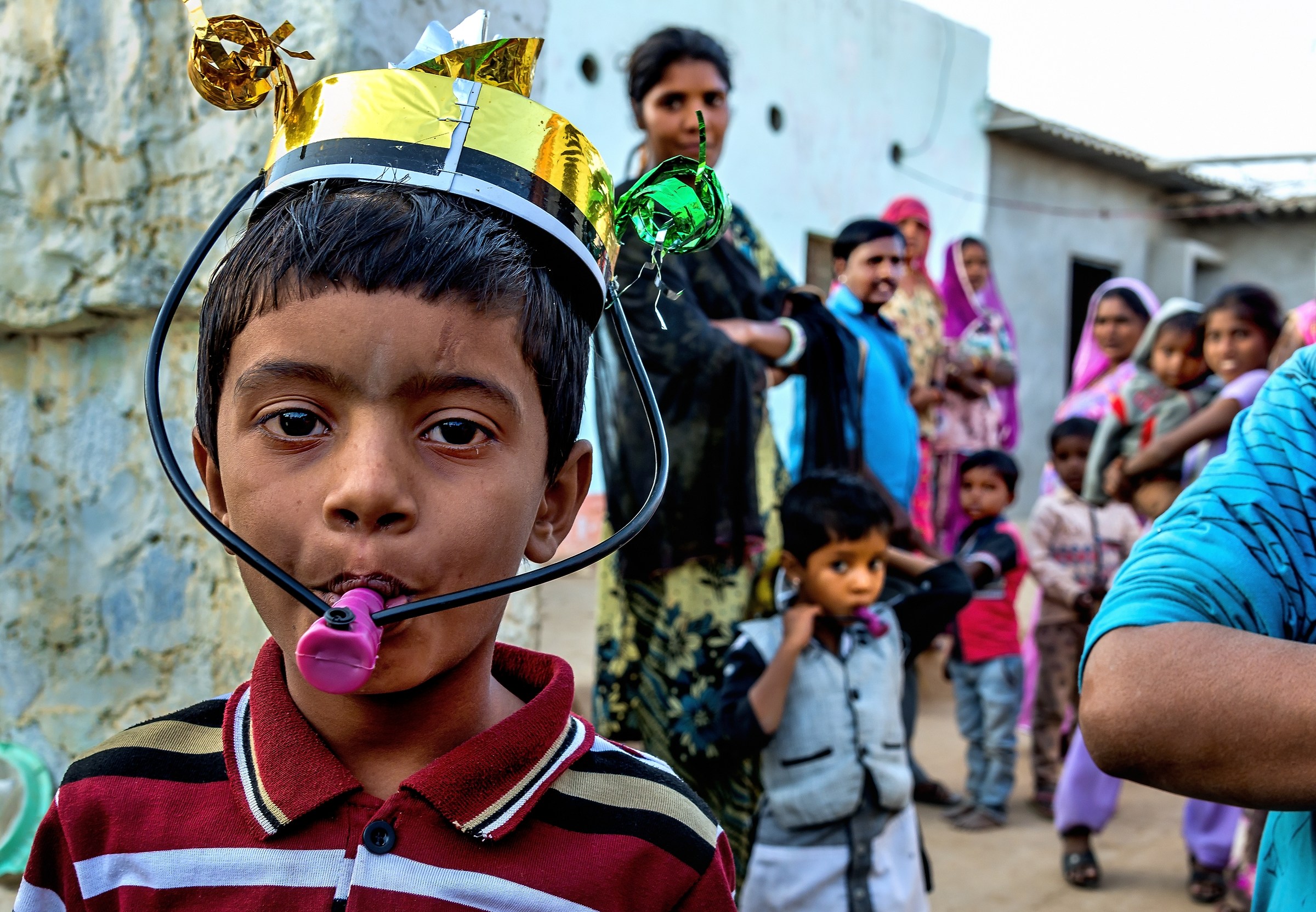 Rajasthan 2017 - In un cortile di un villaggio
