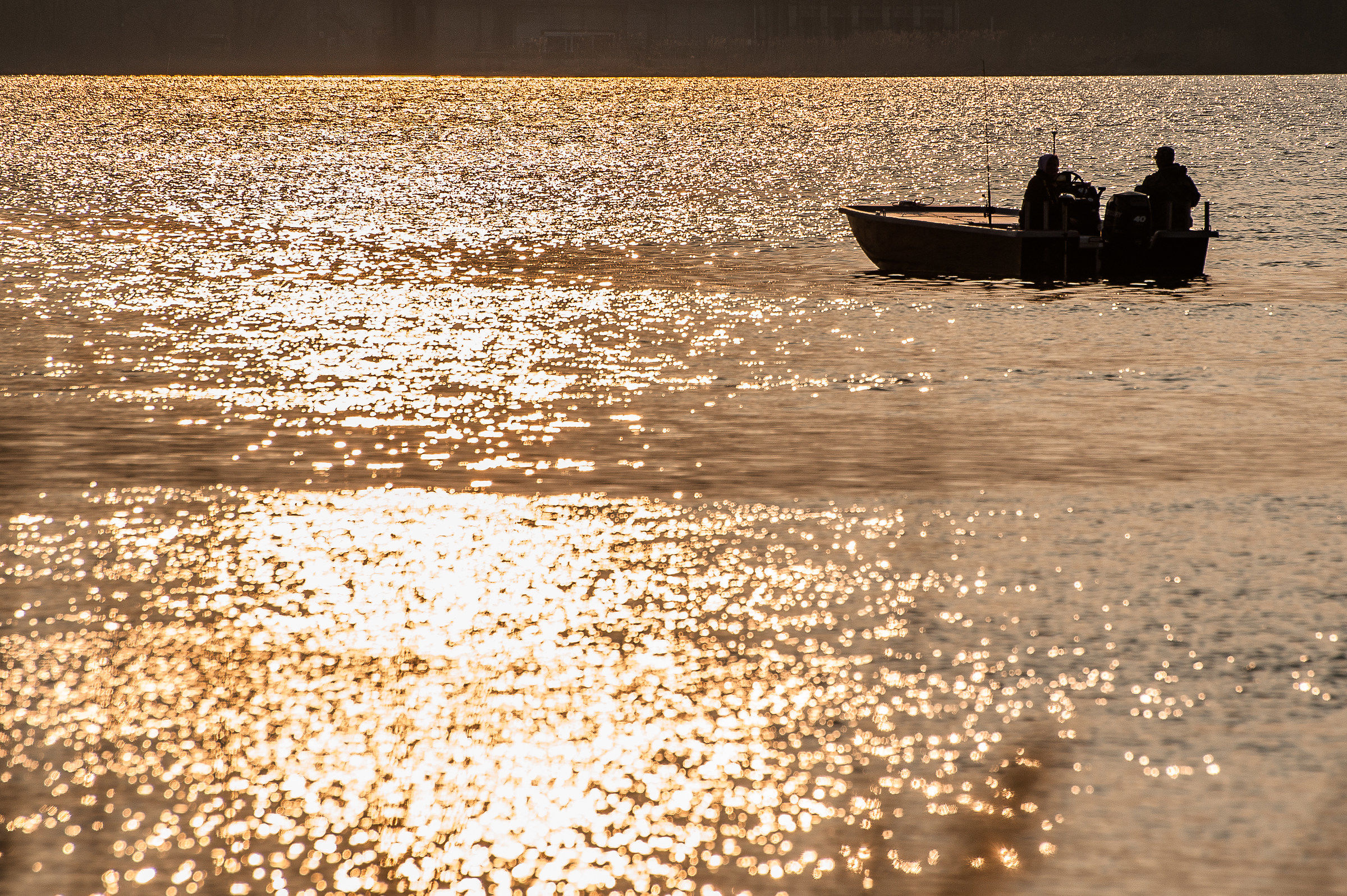 Golden hour on the Po