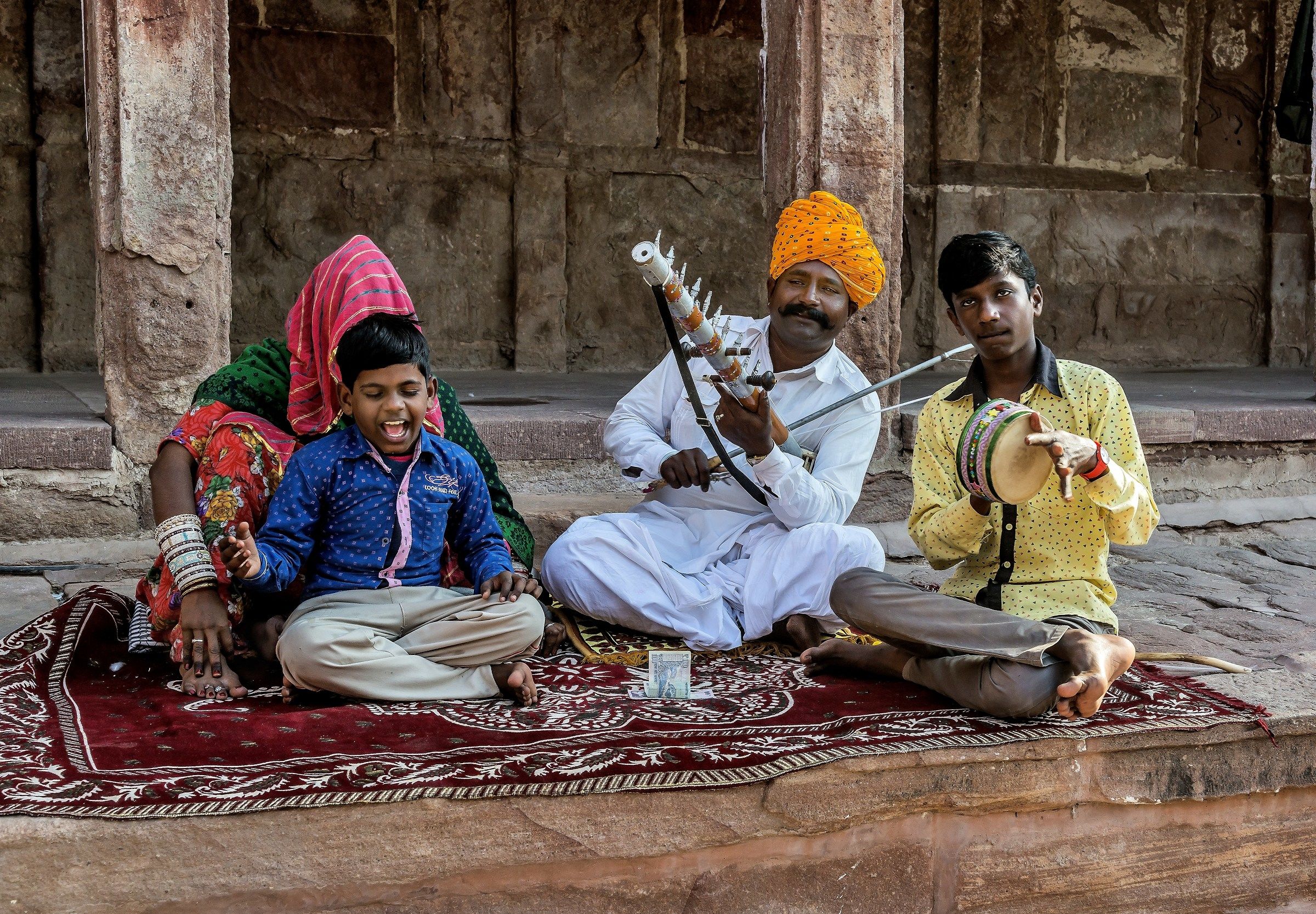 Rajasthan 2017 - Musicanti a Jodhpur